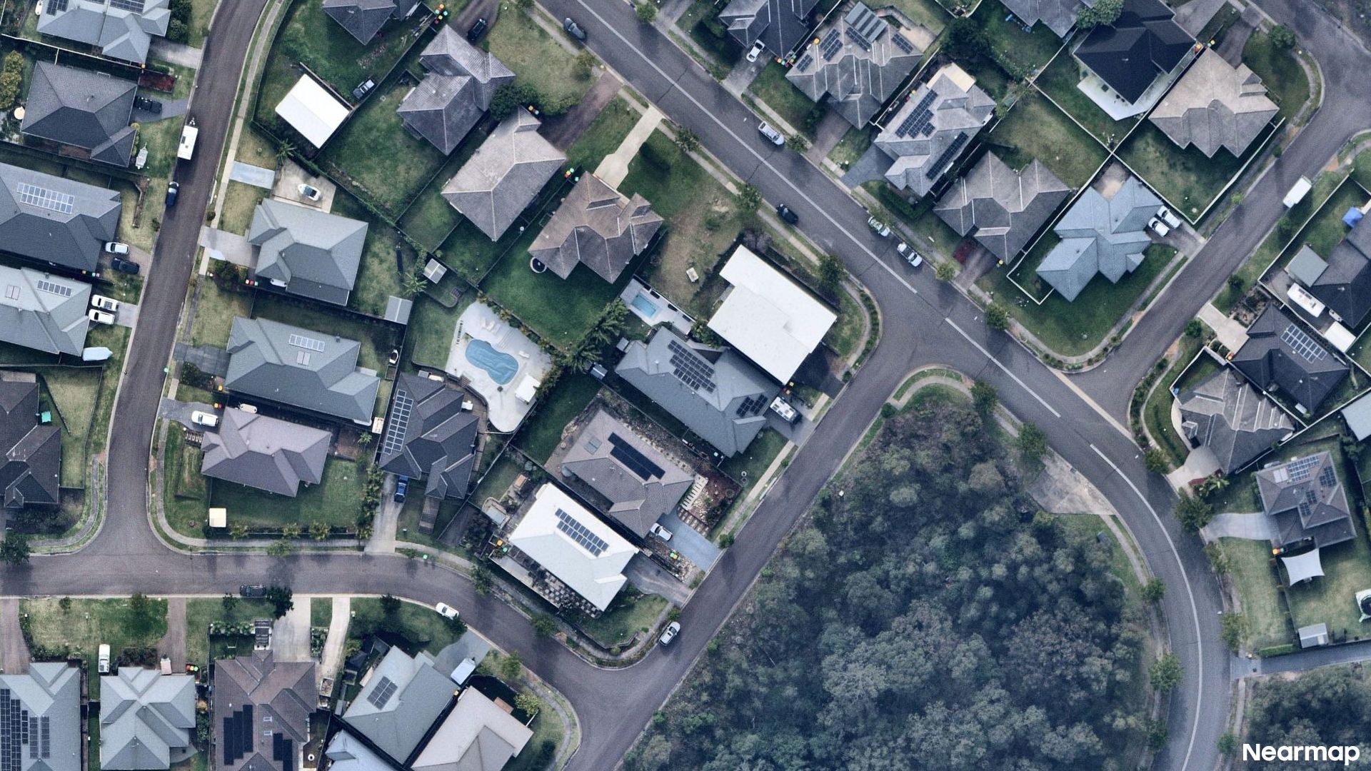 Vertical aerial view