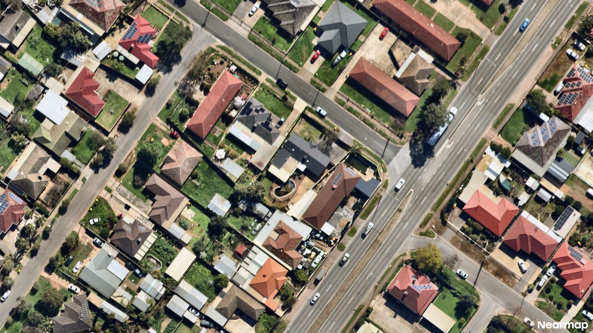 Vertical aerial view