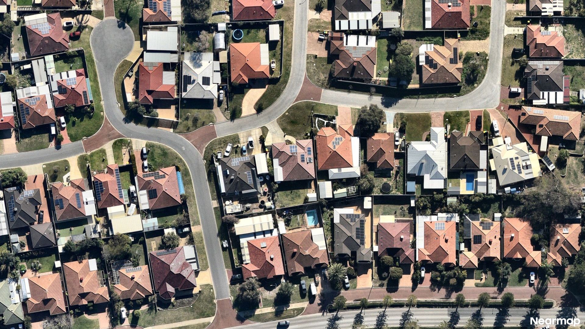 Vertical aerial view