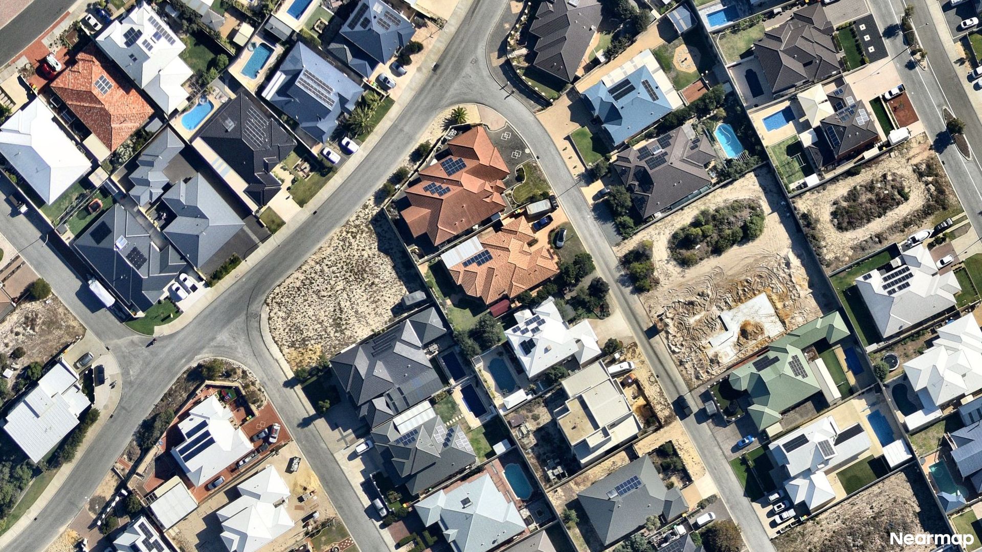 Vertical aerial view
