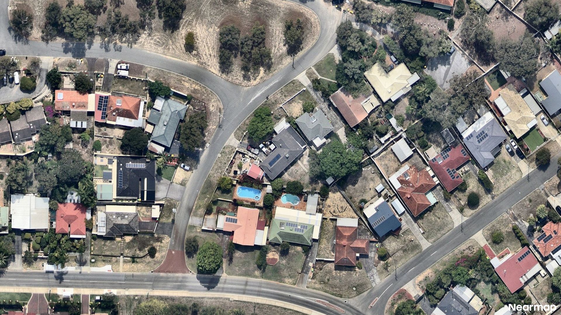 Vertical aerial view