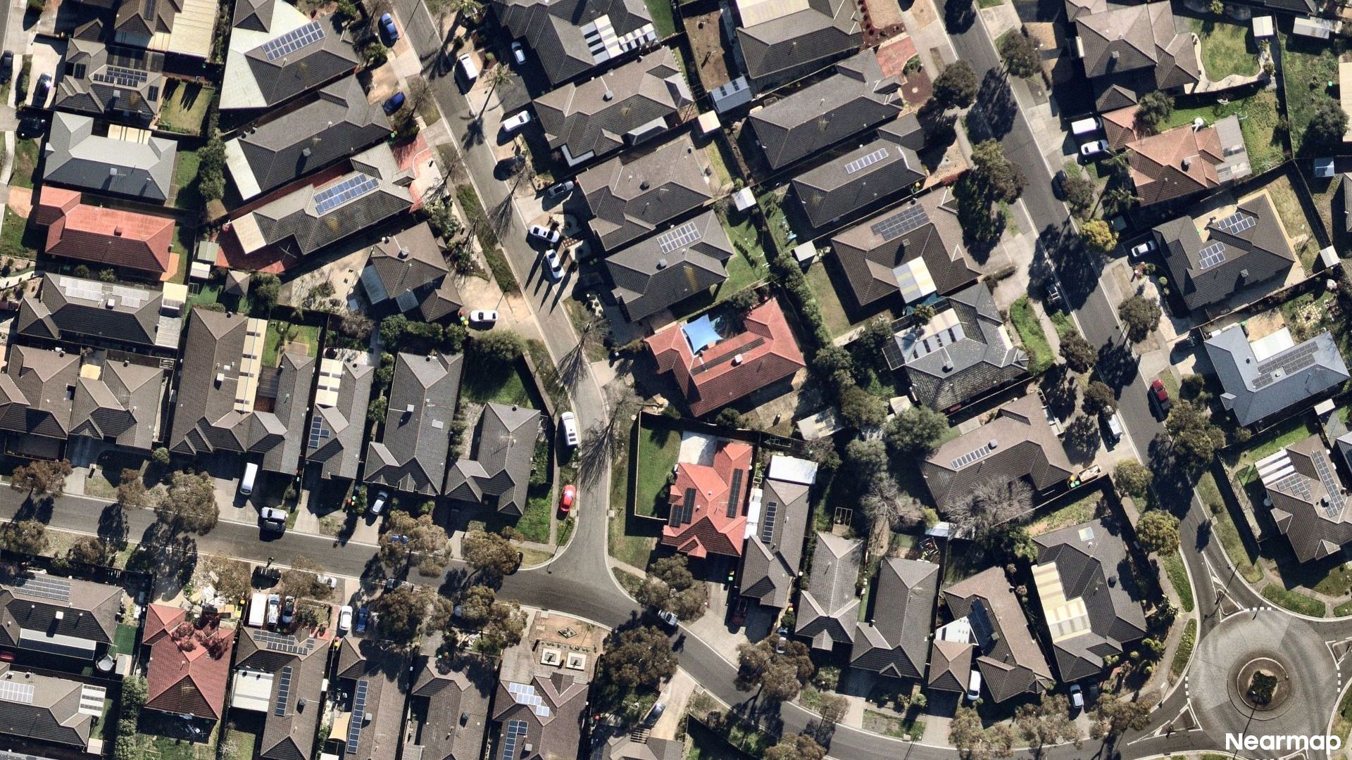 Vertical aerial view