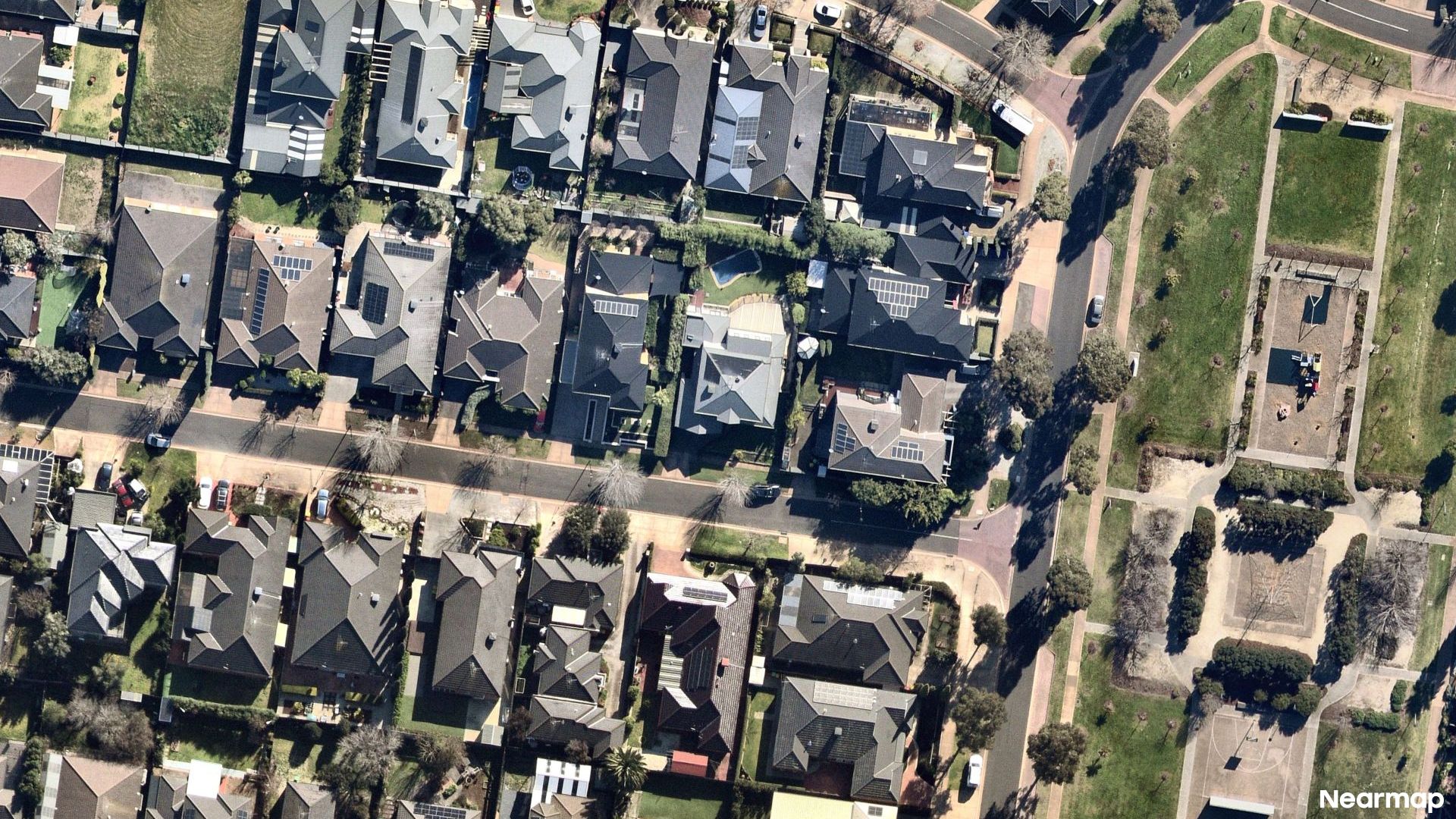 Vertical aerial view
