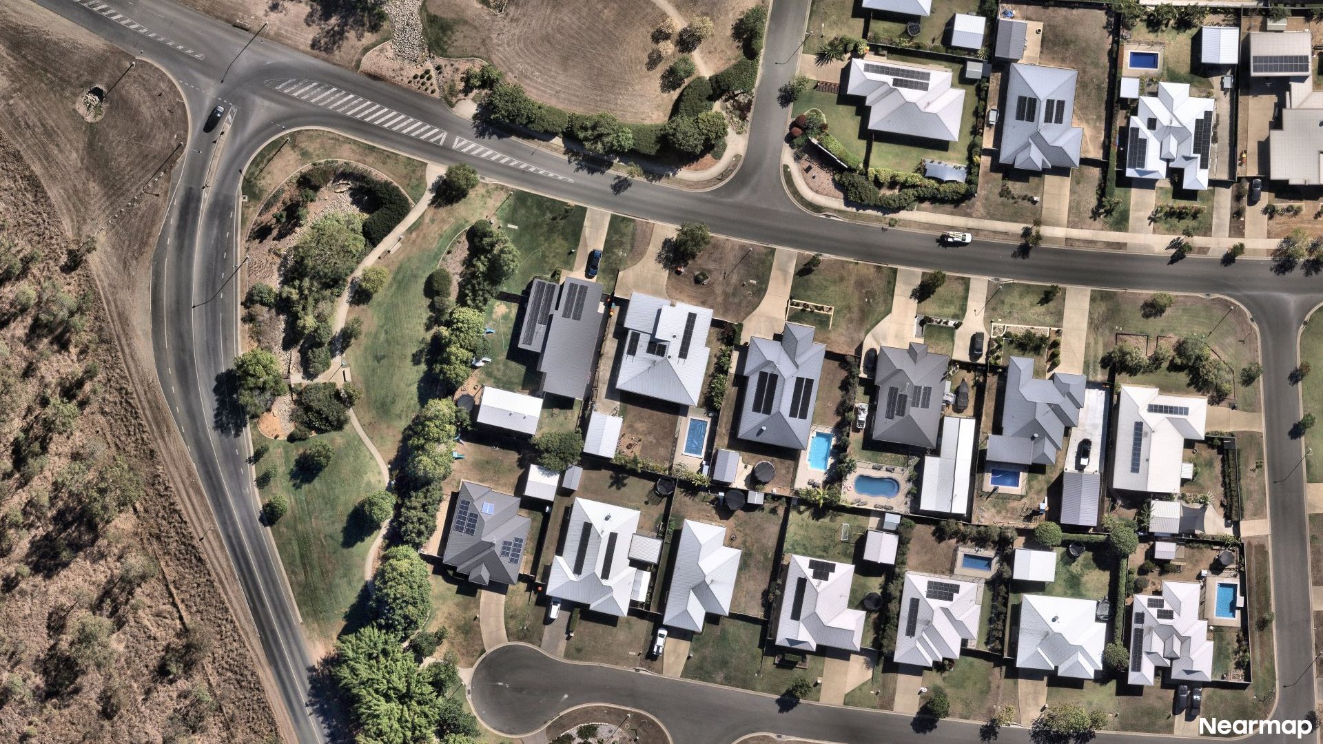 Vertical aerial view