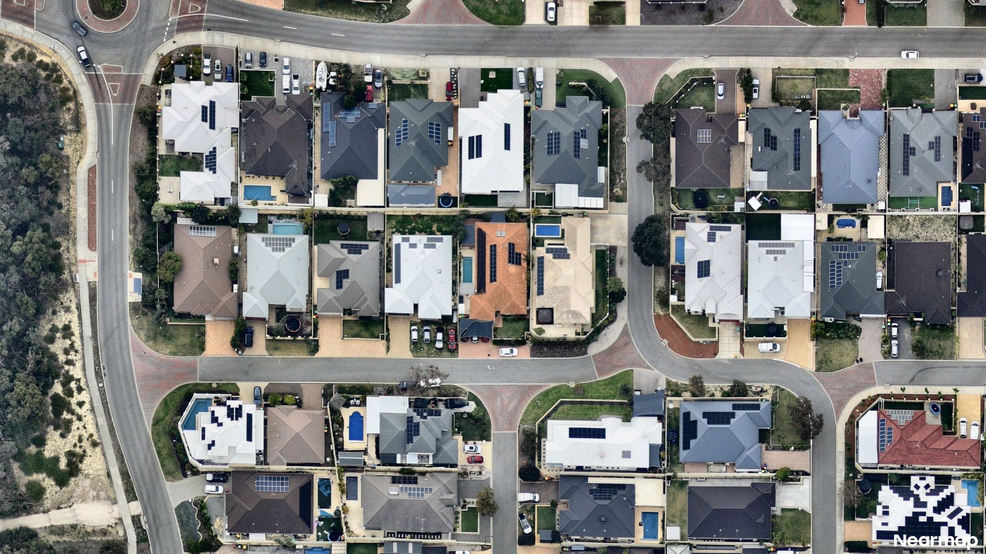 Vertical aerial view
