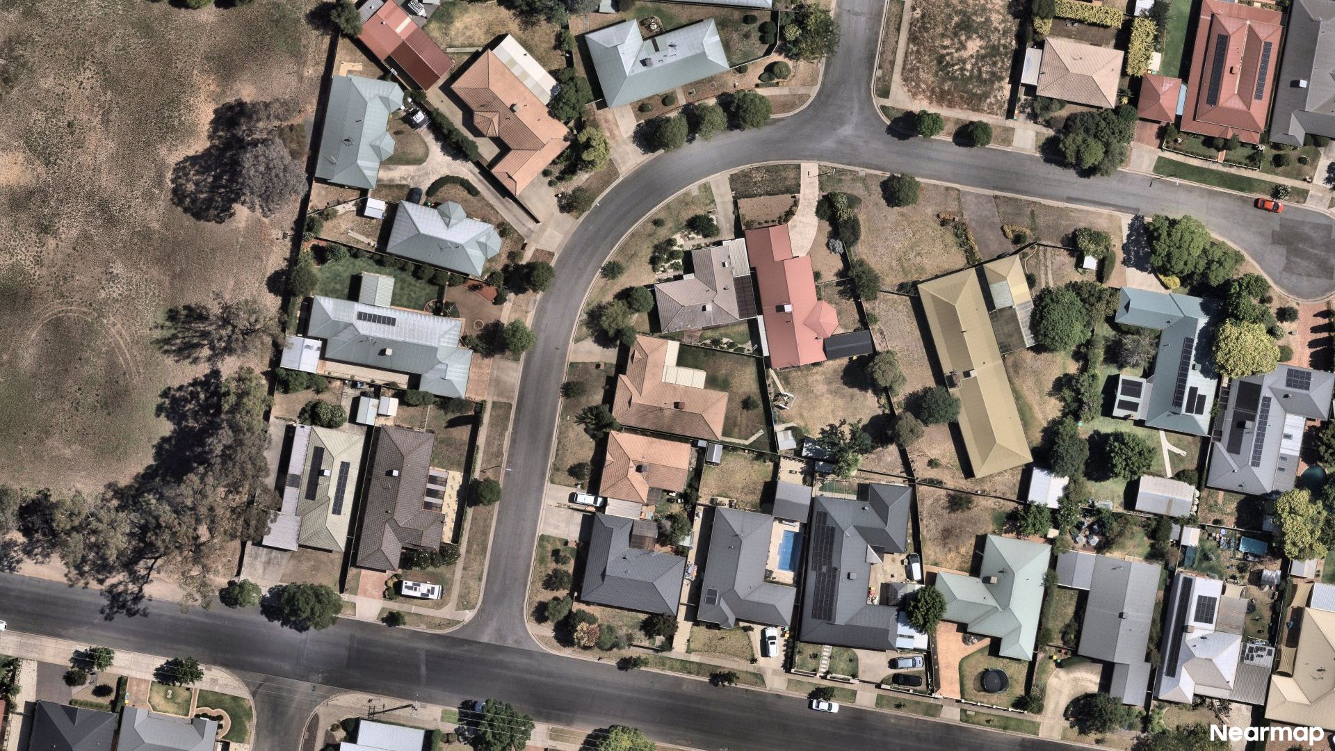 Vertical aerial view