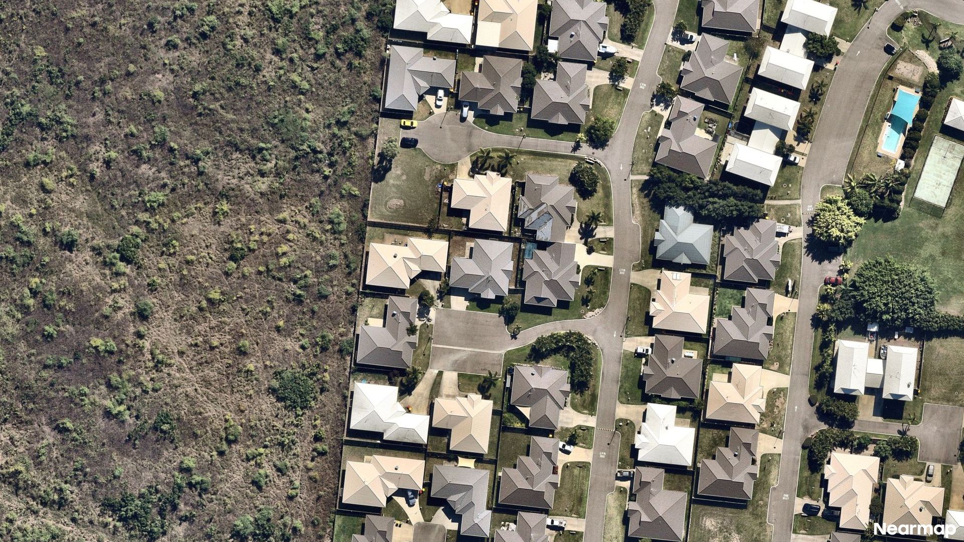 Vertical aerial view