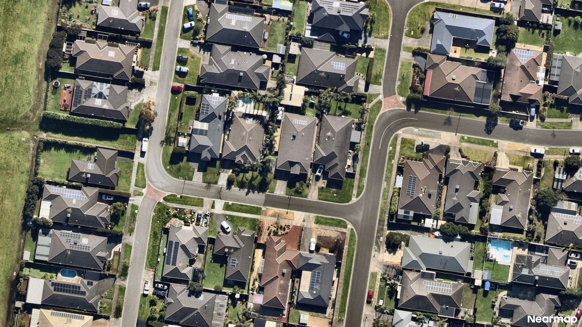 Vertical aerial view