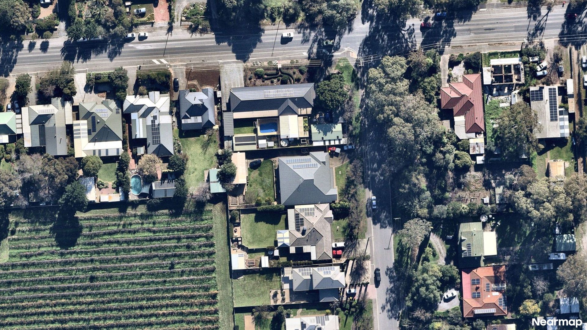 Vertical aerial view