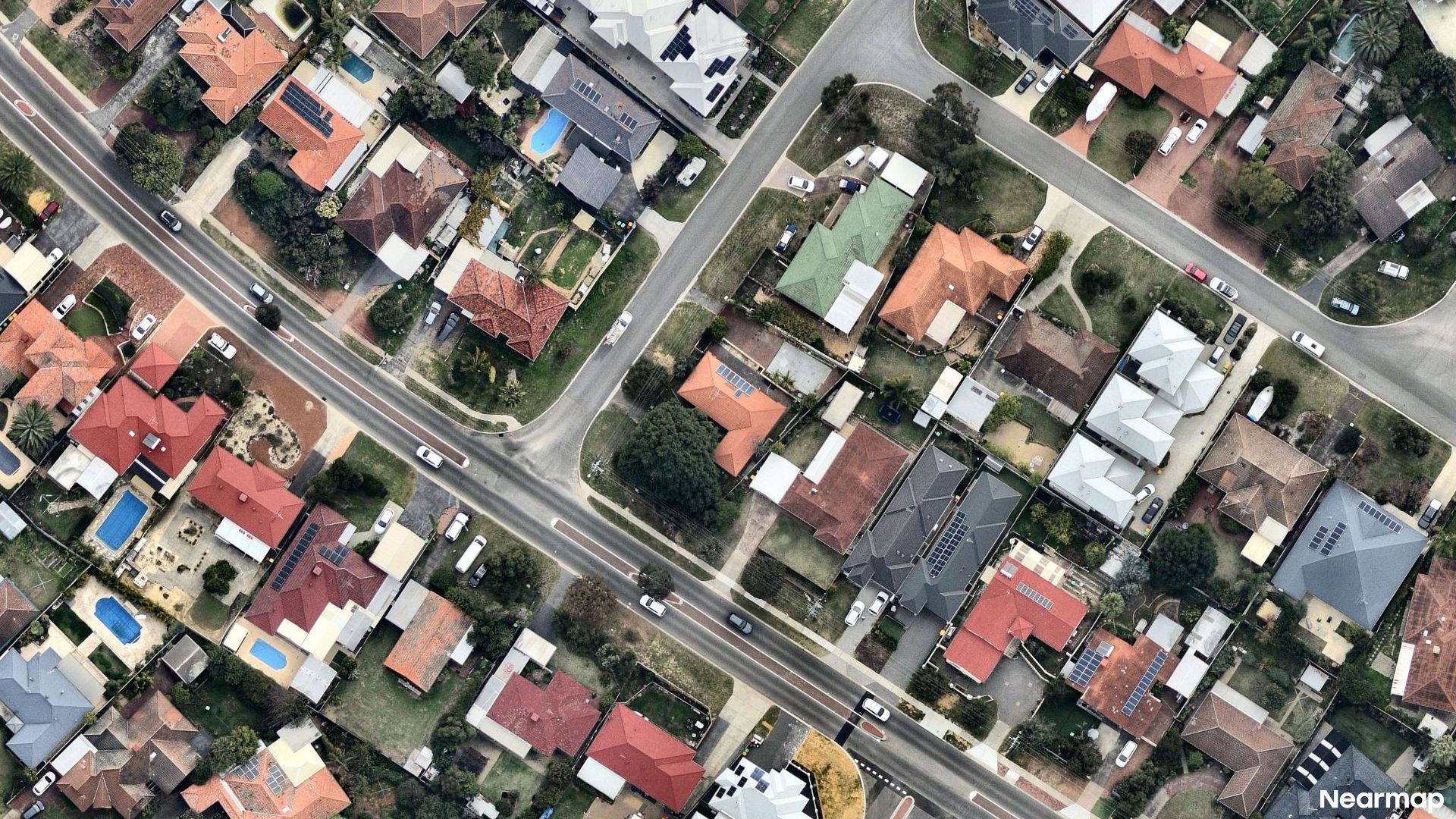 Vertical aerial view