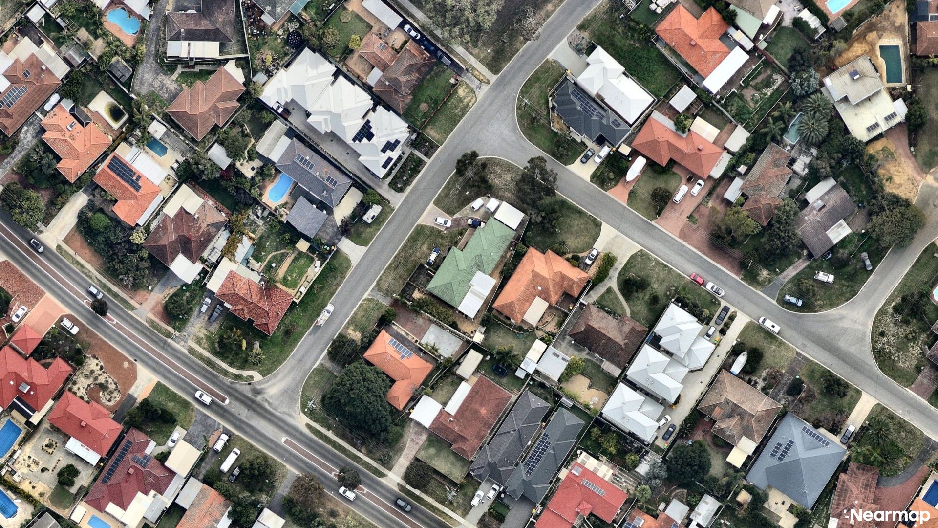 Vertical aerial view