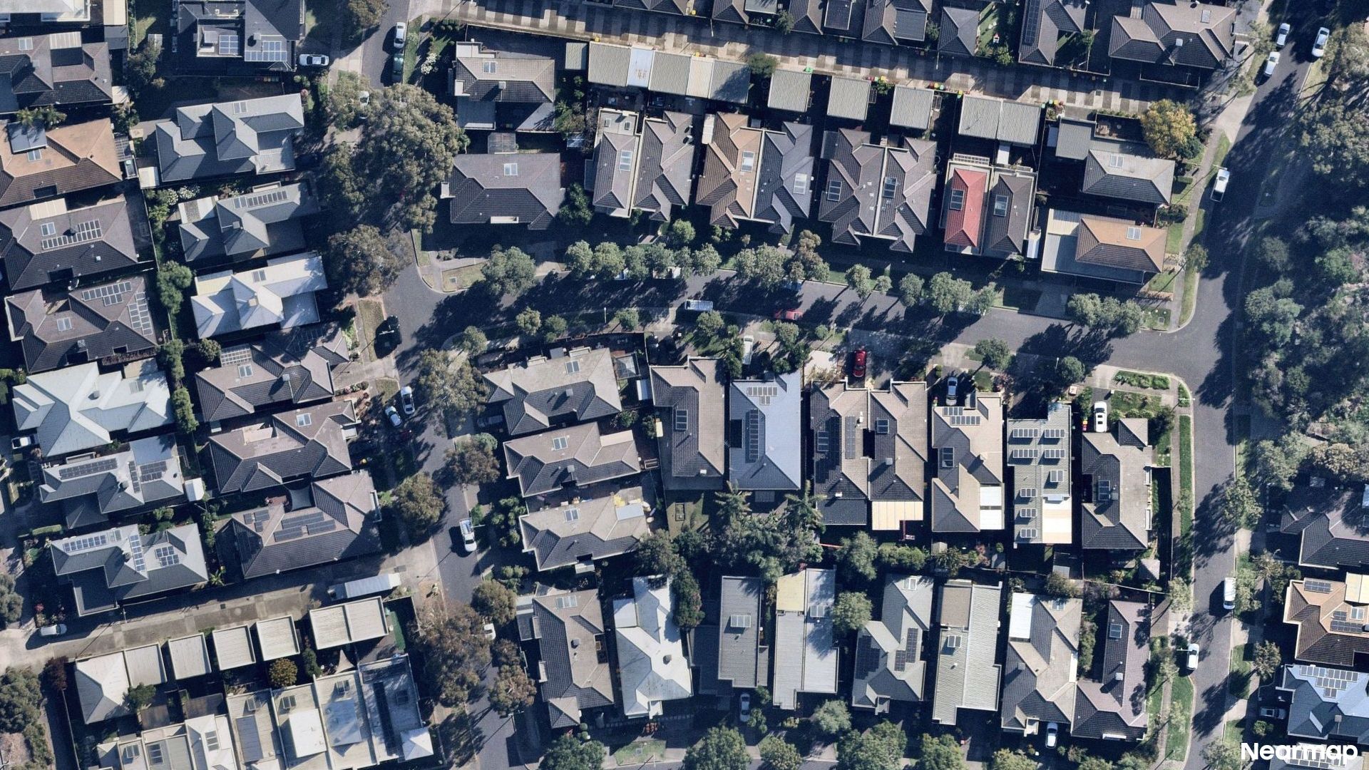 Vertical aerial view
