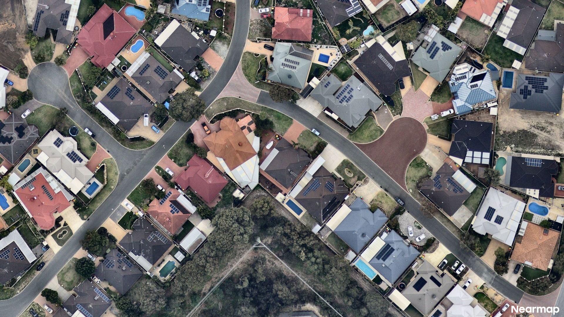 Vertical aerial view