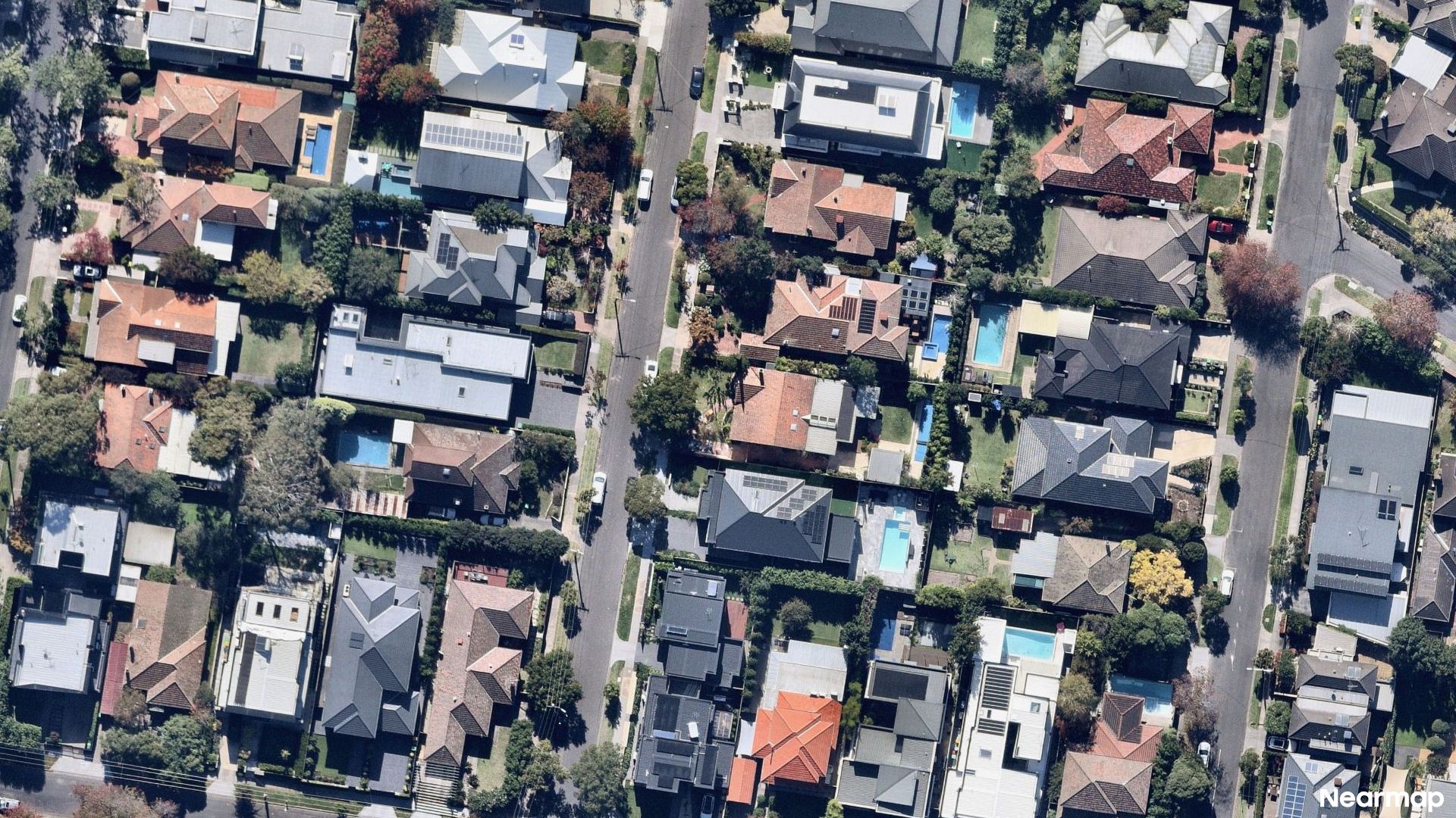Vertical aerial view