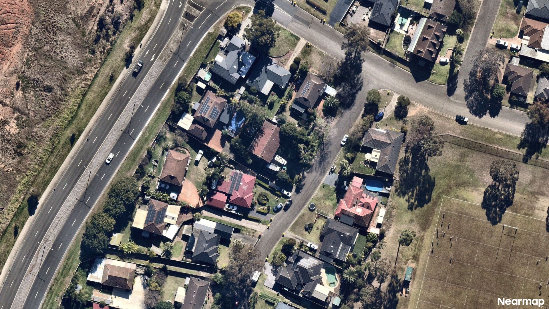 Vertical aerial view