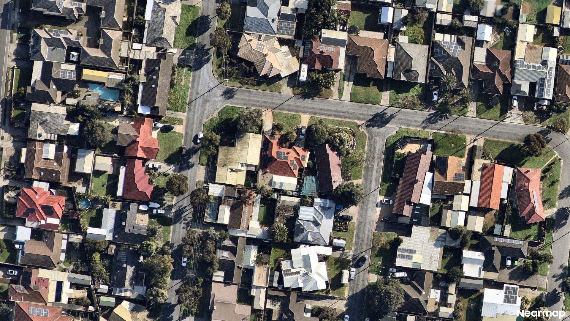 Vertical aerial view