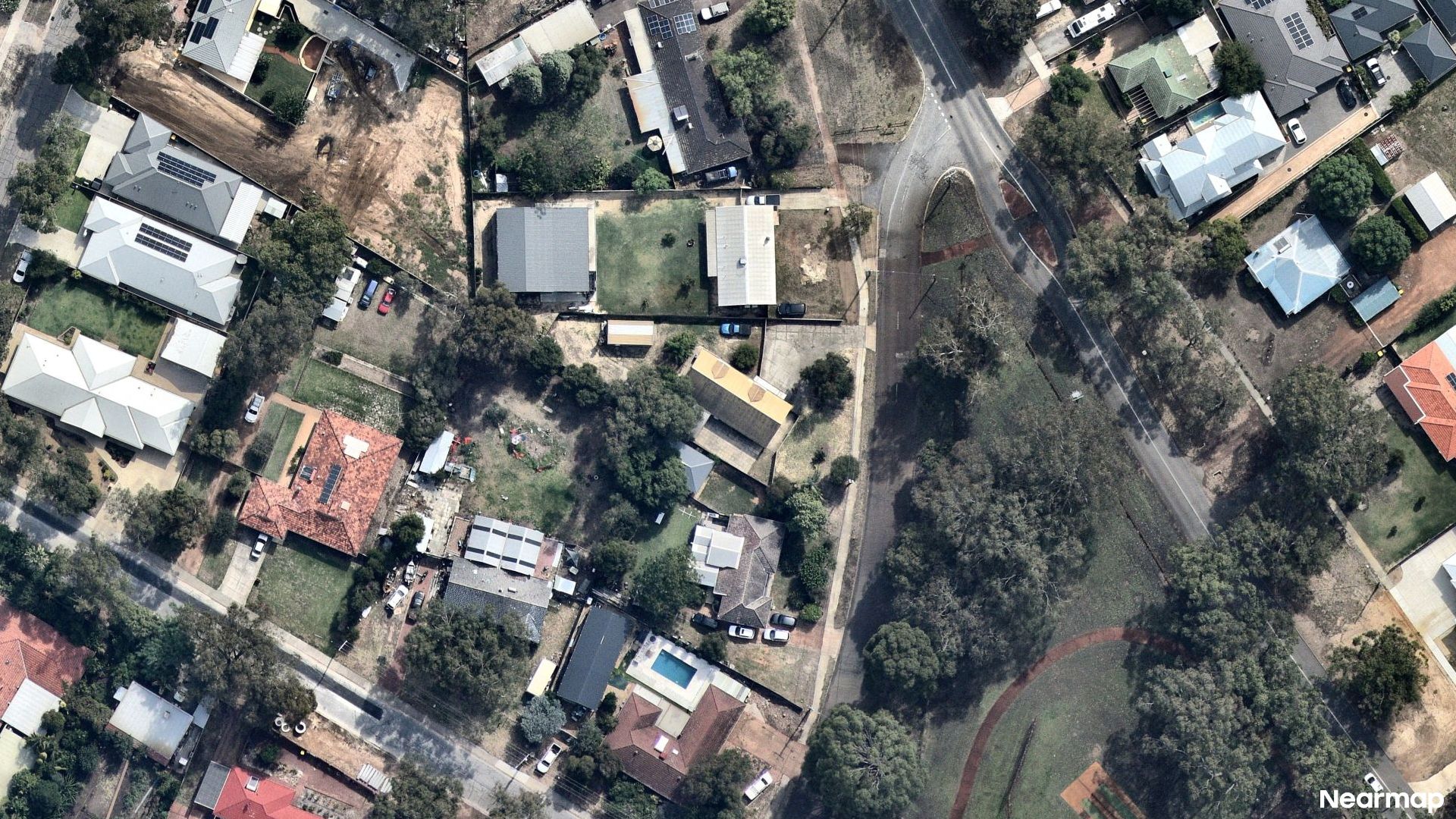 Vertical aerial view