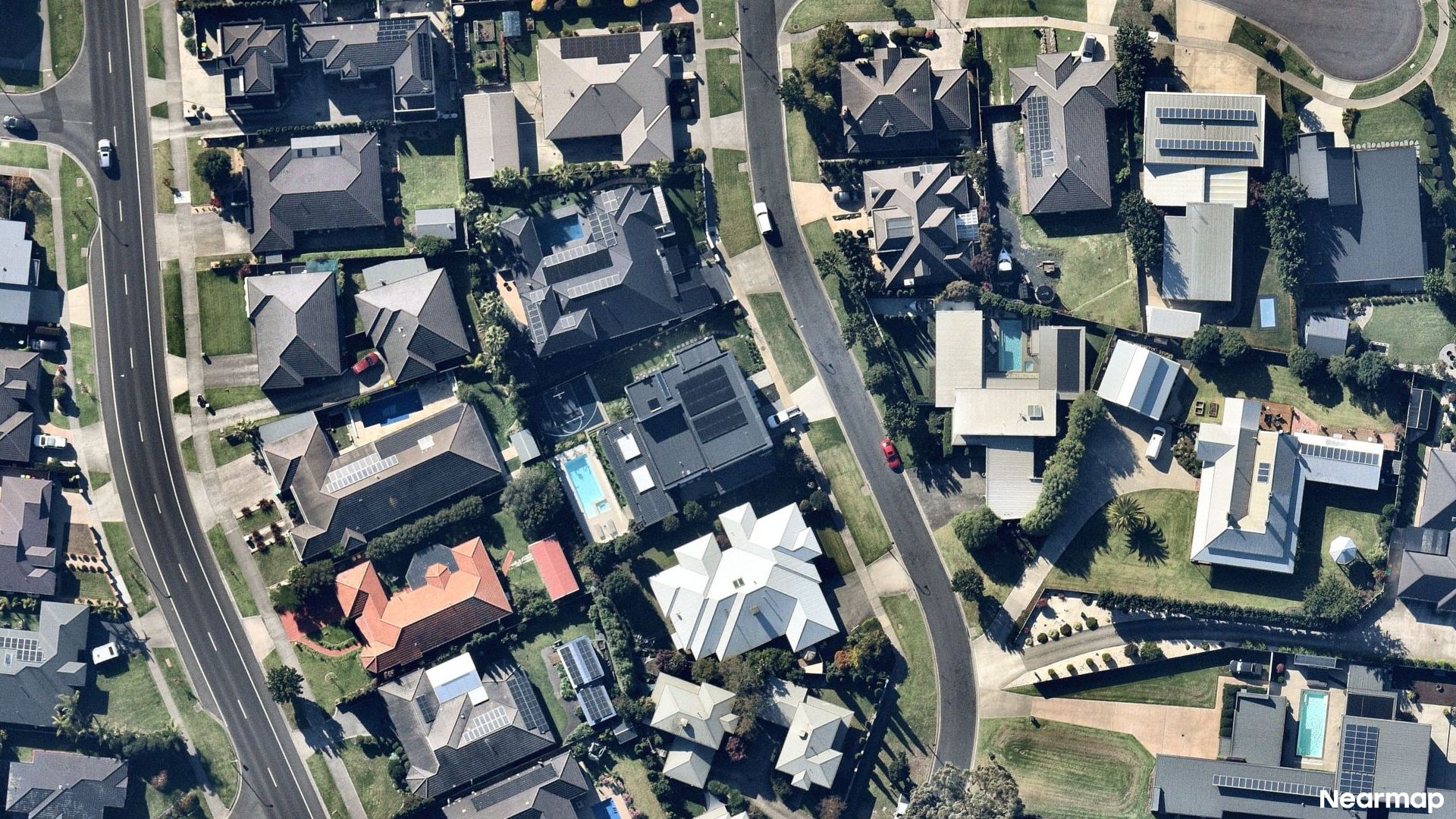 Vertical aerial view