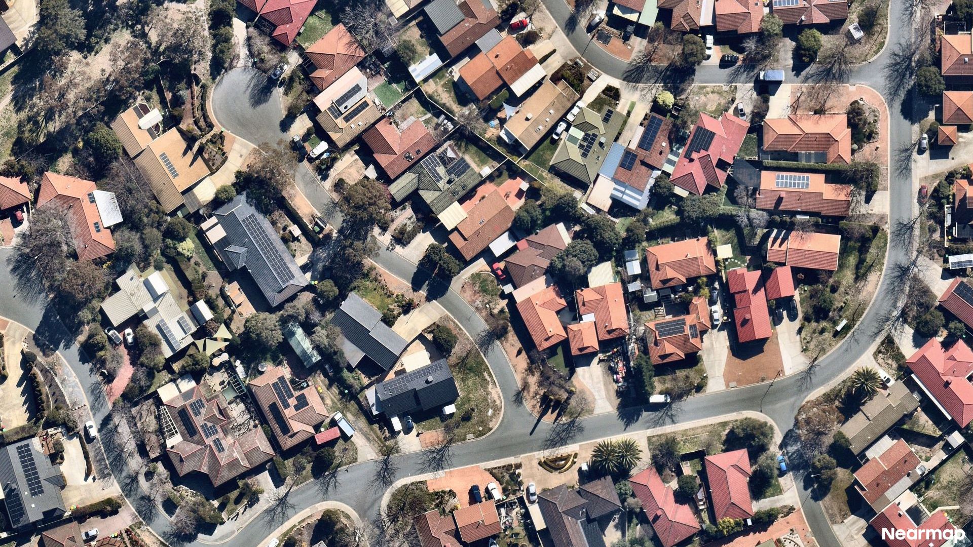 Vertical aerial view