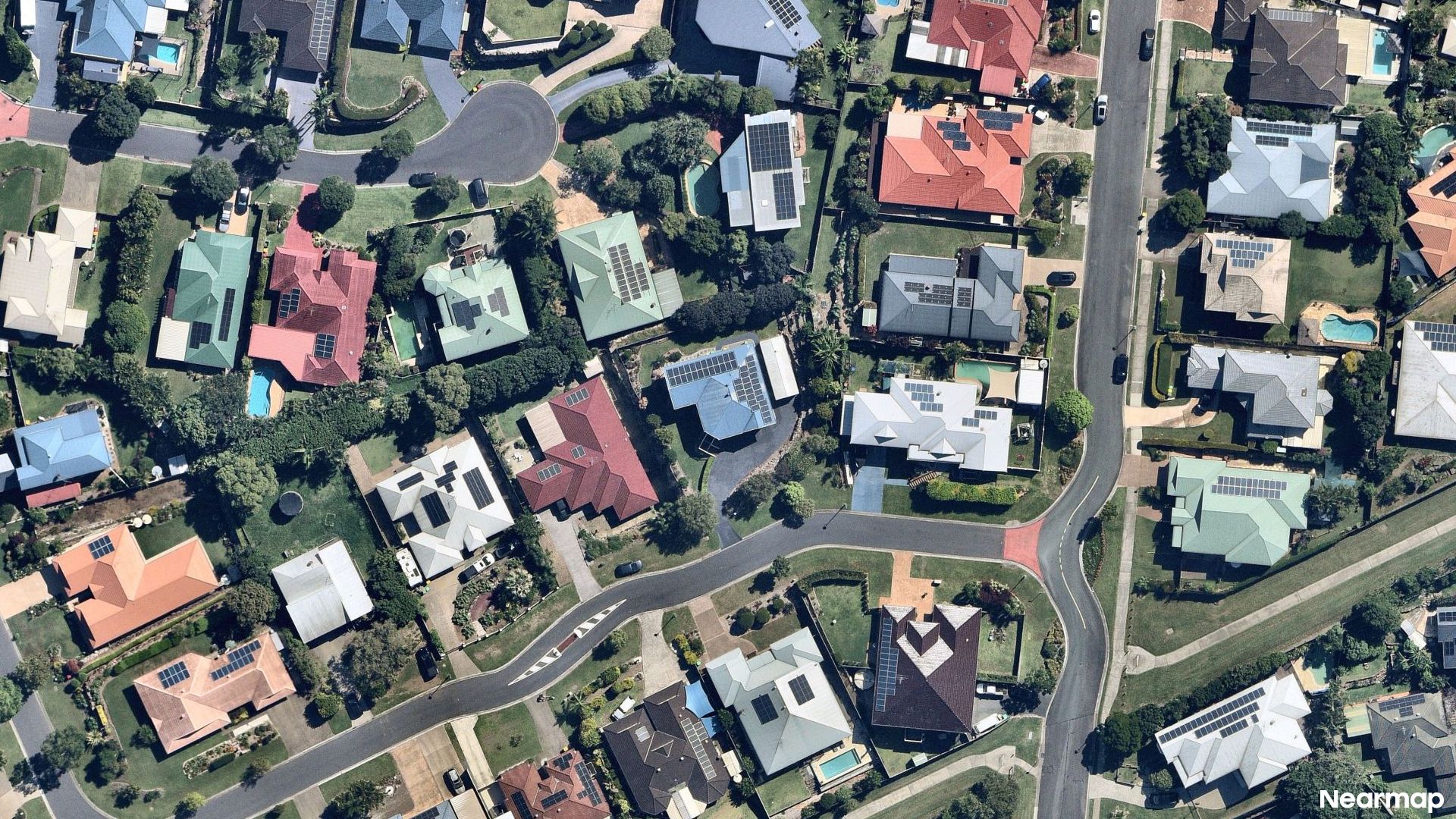 Vertical aerial view