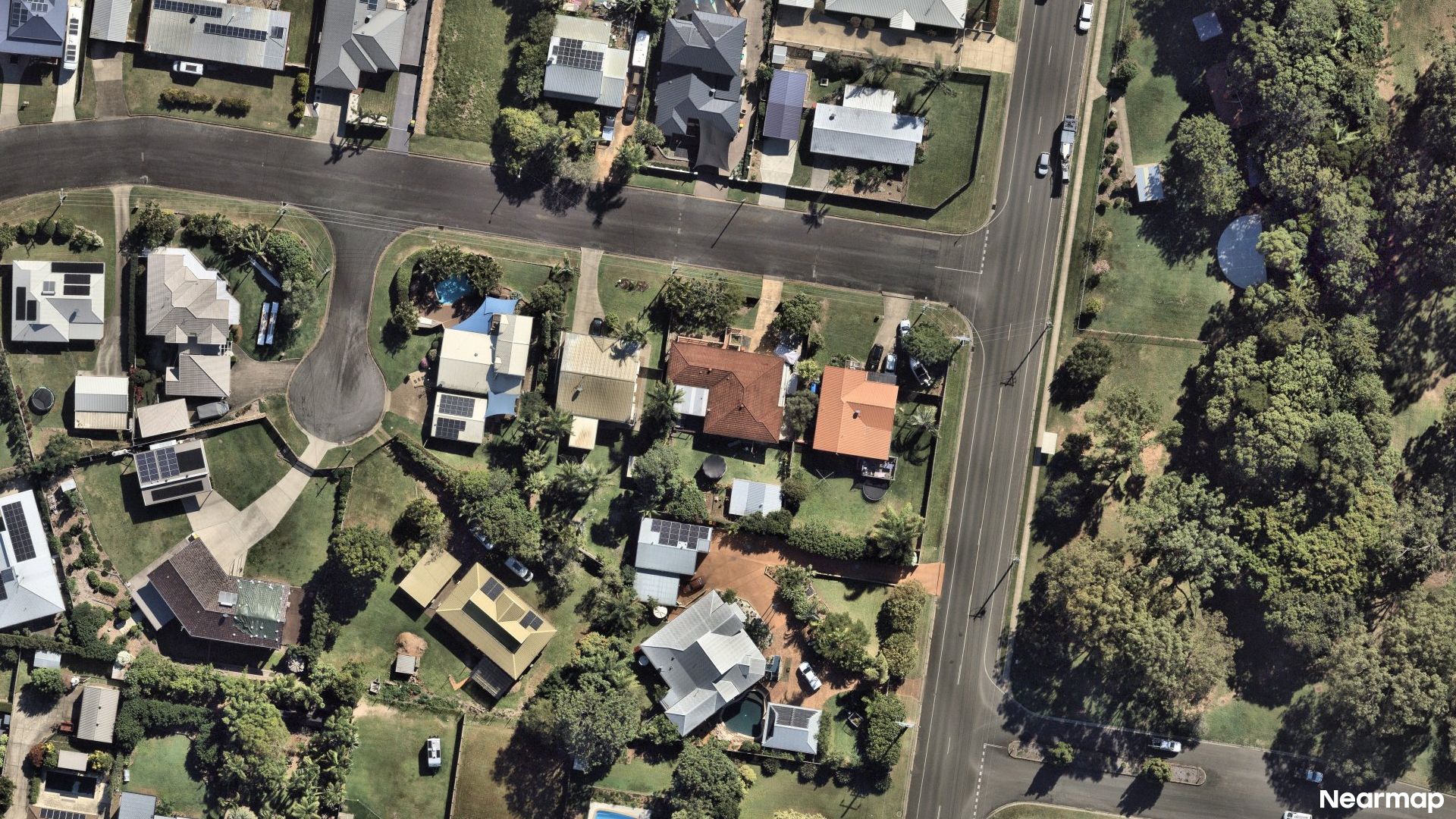 Vertical aerial view