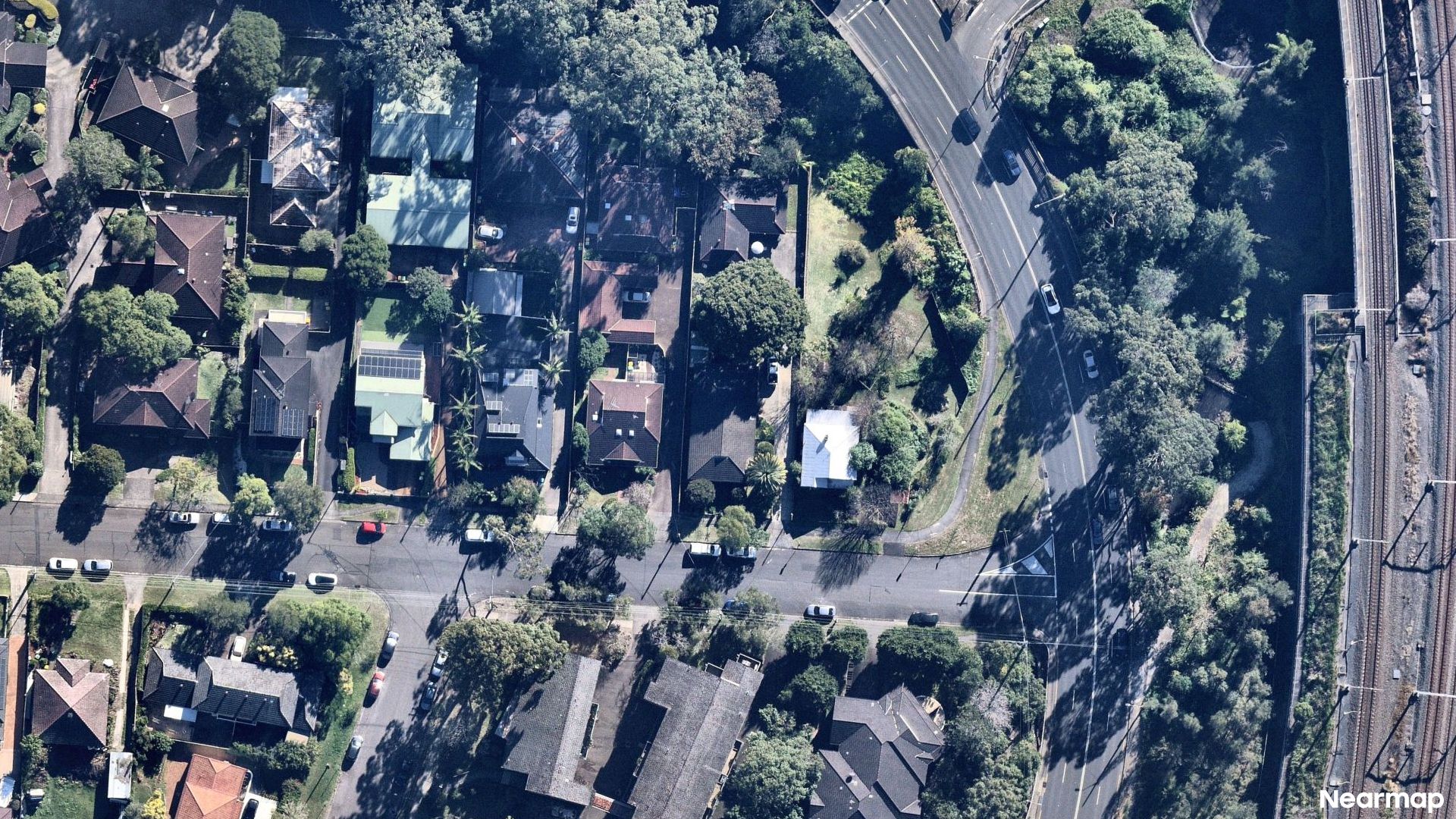 Vertical aerial view