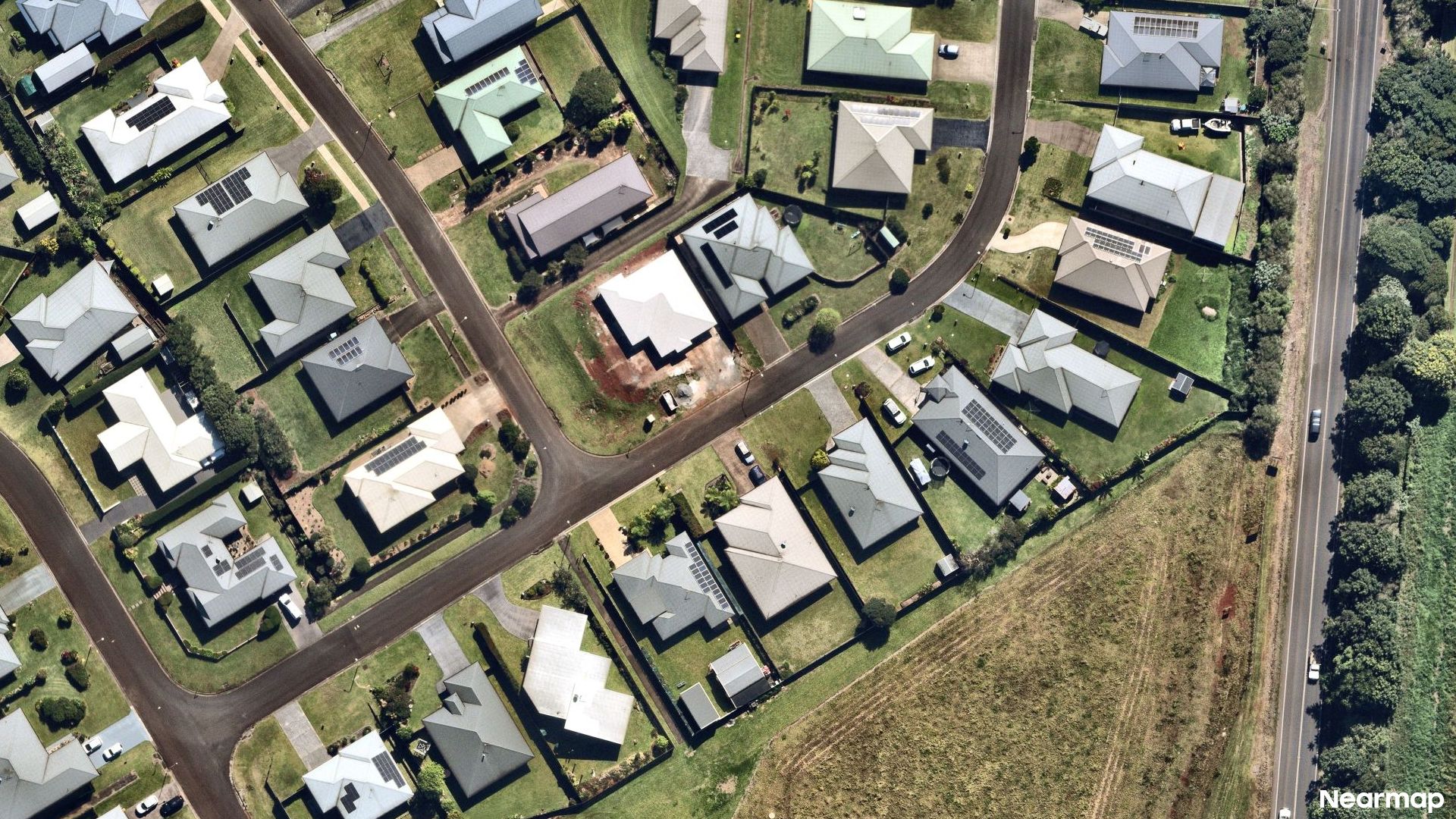 Vertical aerial view