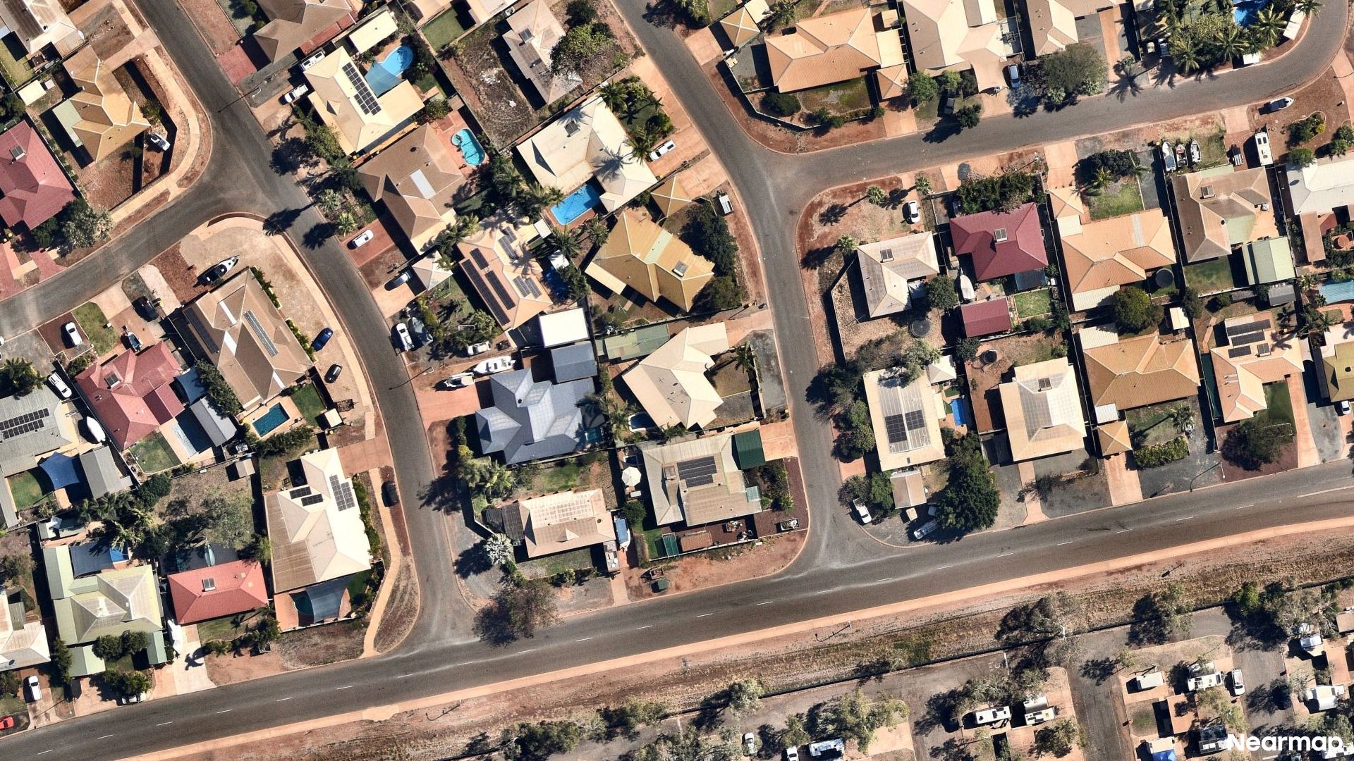 Vertical aerial view