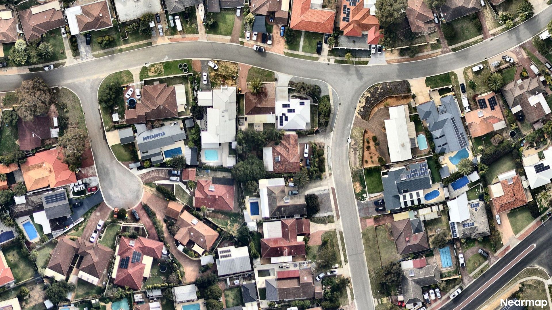 Vertical aerial view