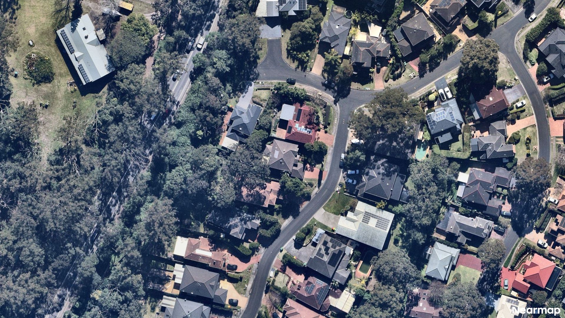 Vertical aerial view