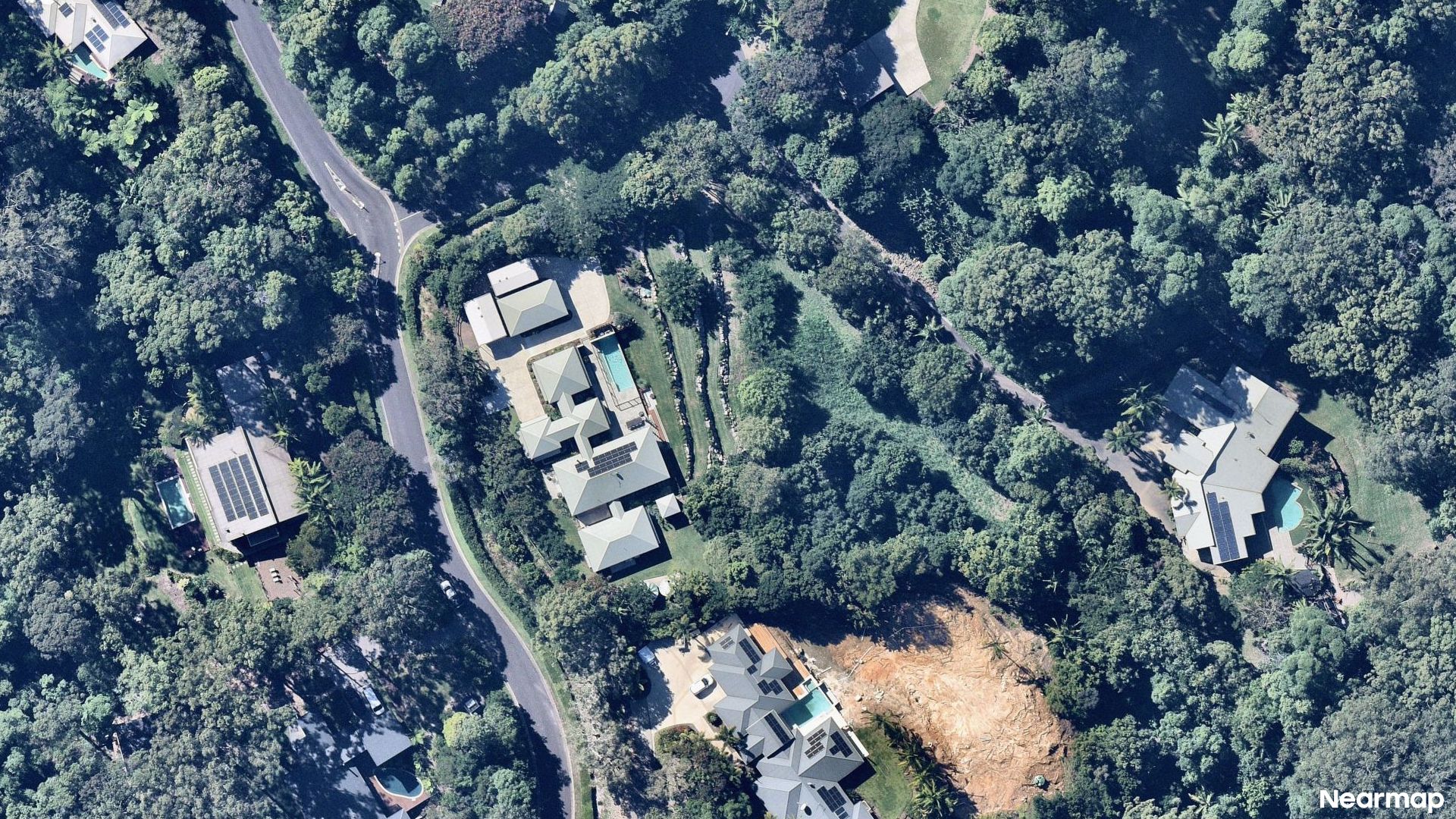Vertical aerial view