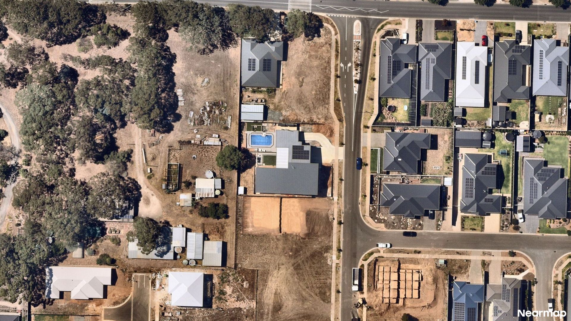 Vertical aerial view