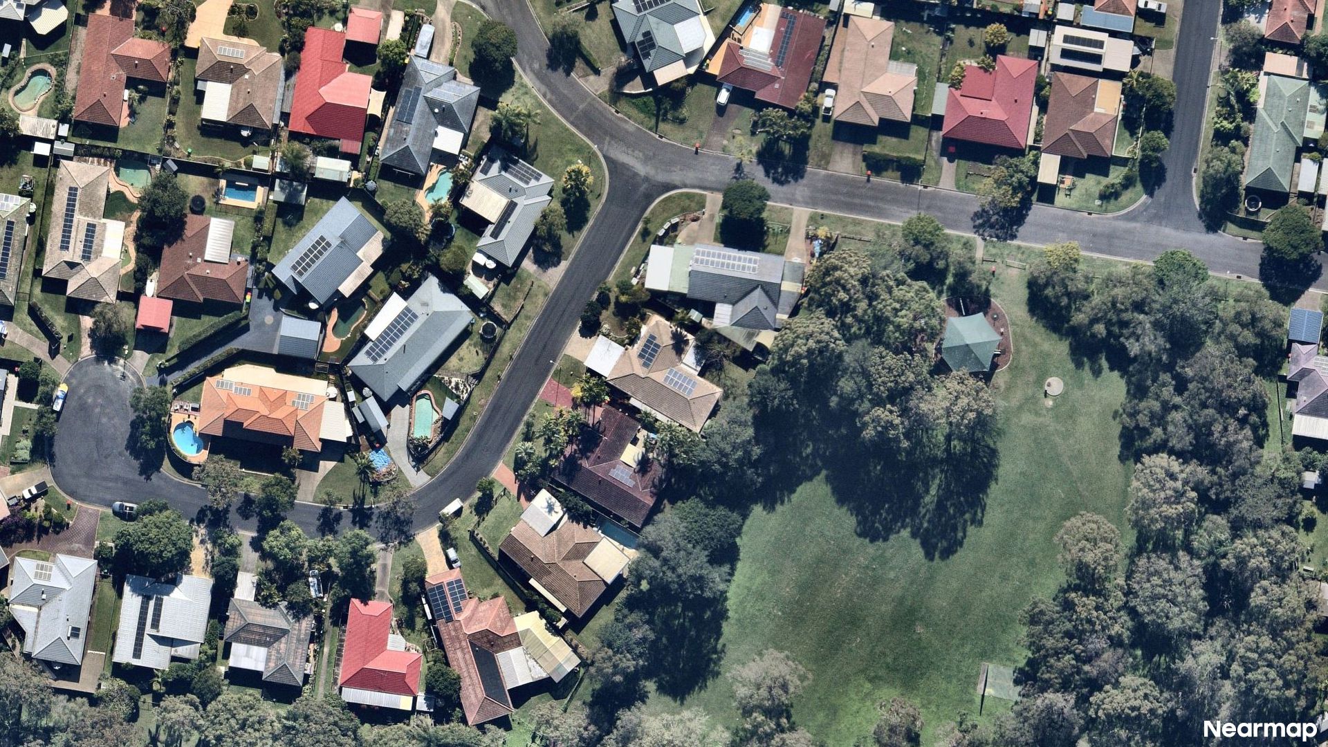 Vertical aerial view