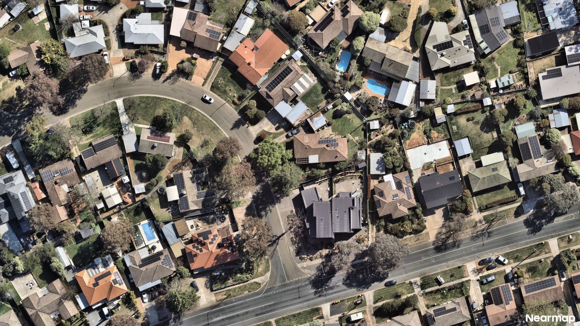 Vertical aerial view