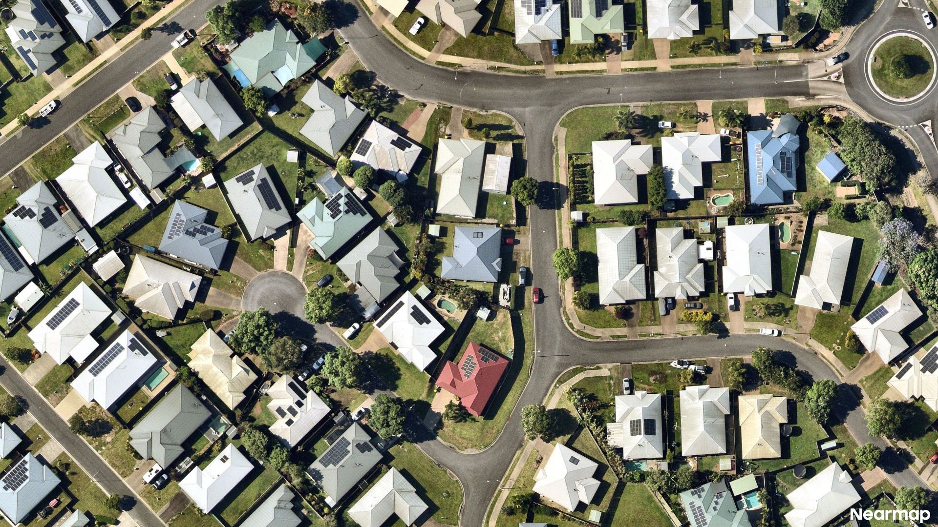 Vertical aerial view