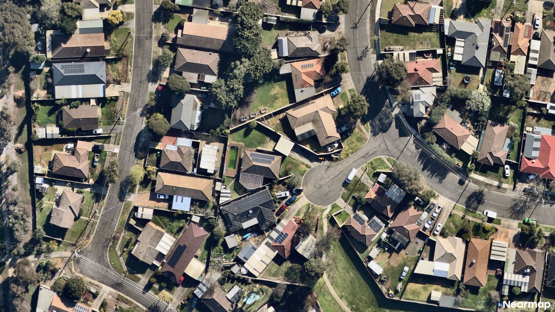 Vertical aerial view