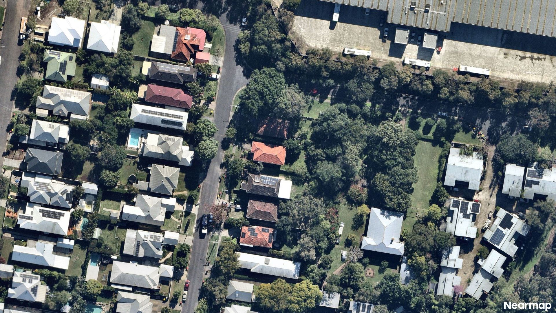 Vertical aerial view