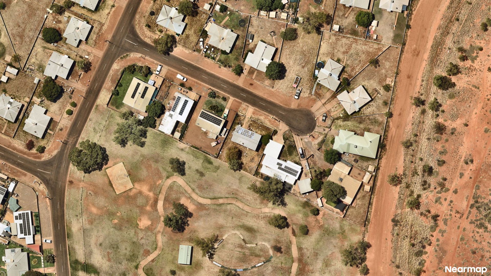 Vertical aerial view