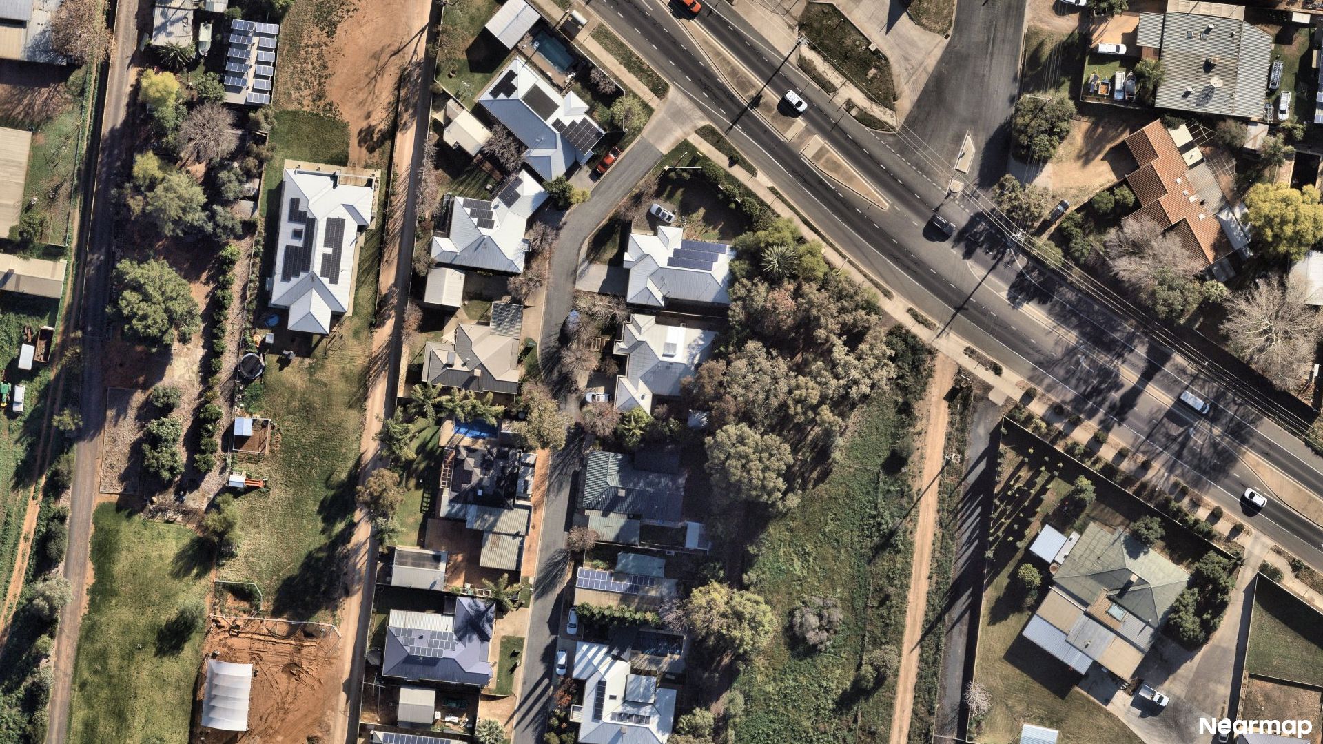 Vertical aerial view