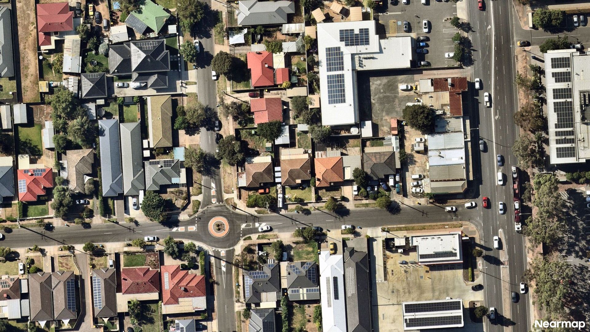 Vertical aerial view