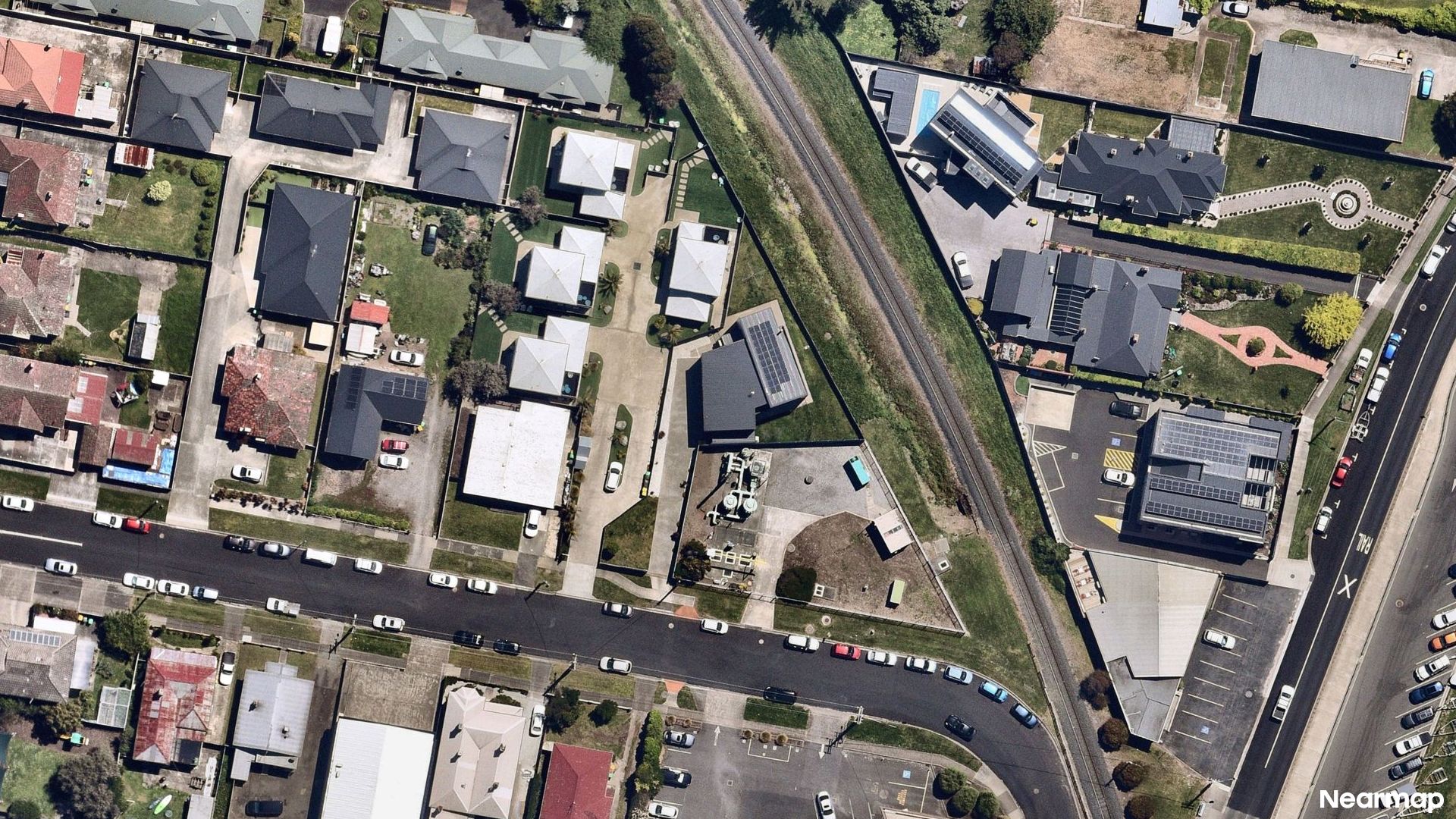 Vertical aerial view