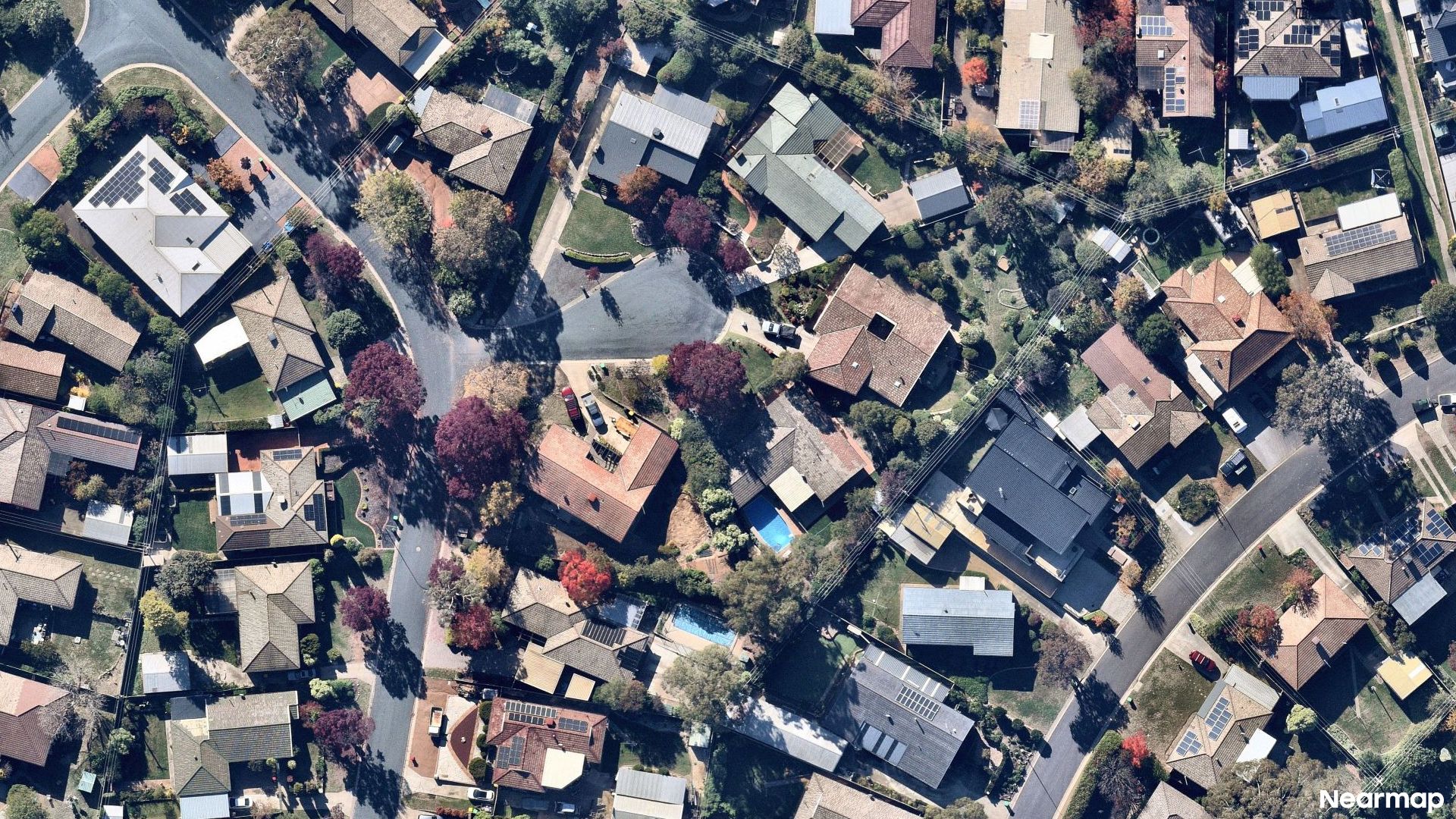 Vertical aerial view
