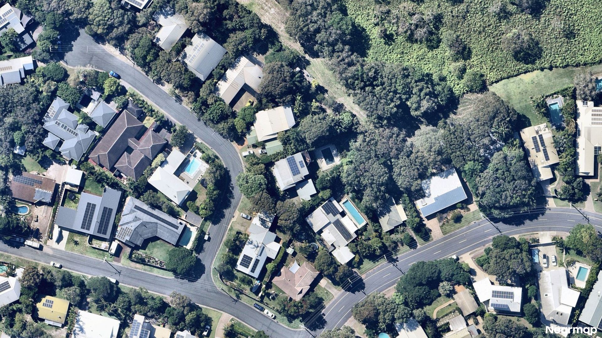 Vertical aerial view