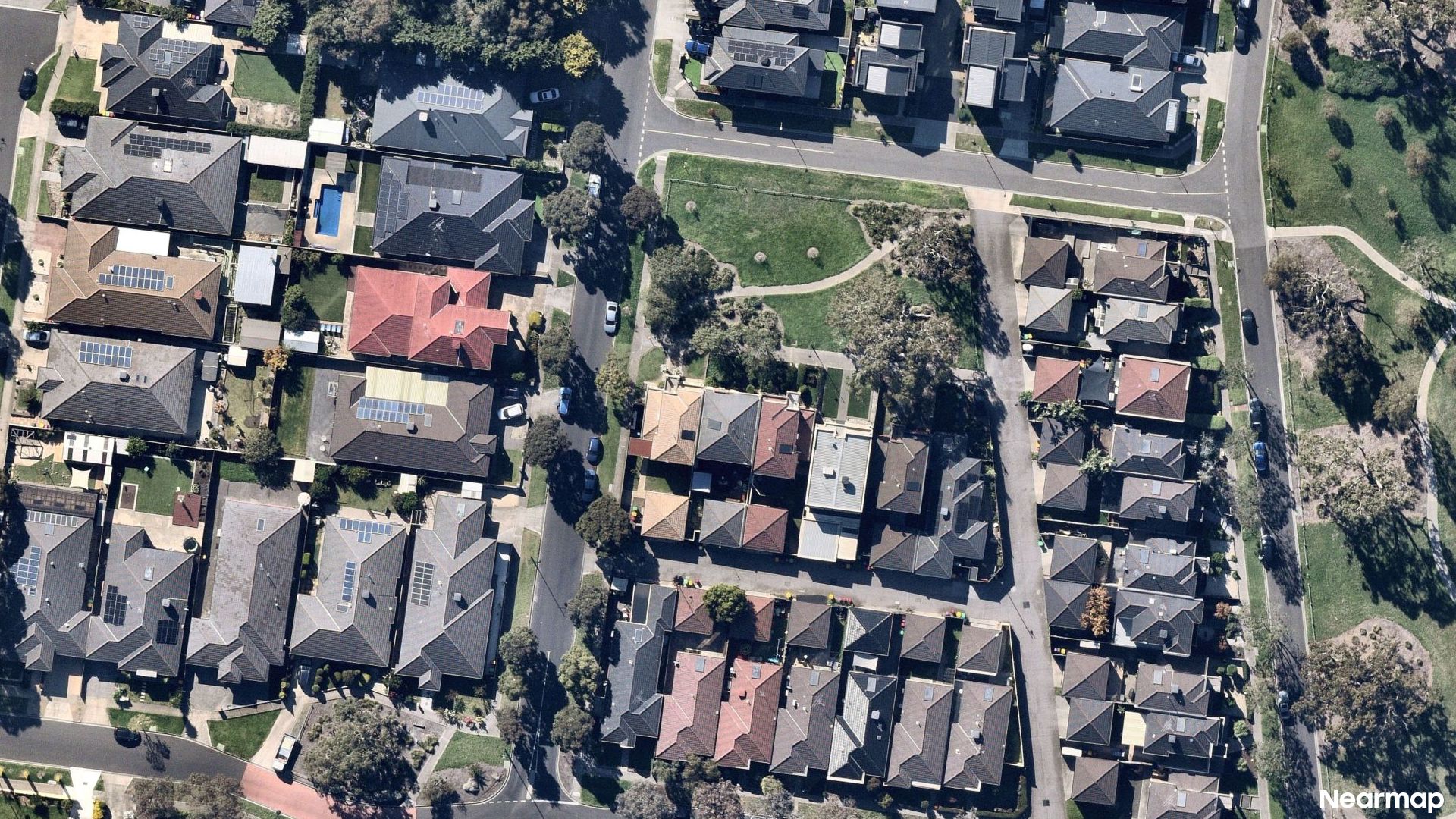 Vertical aerial view