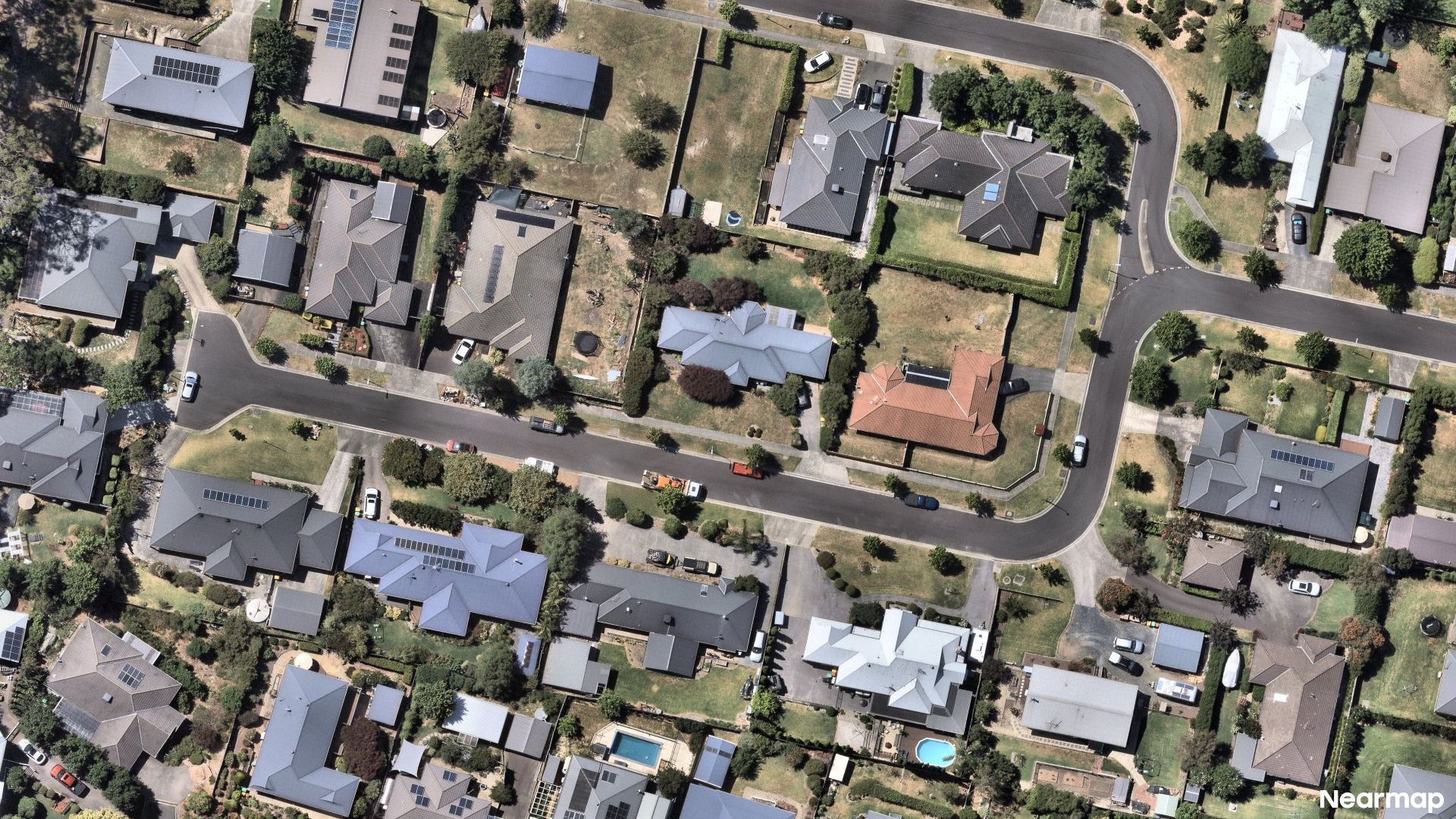Vertical aerial view