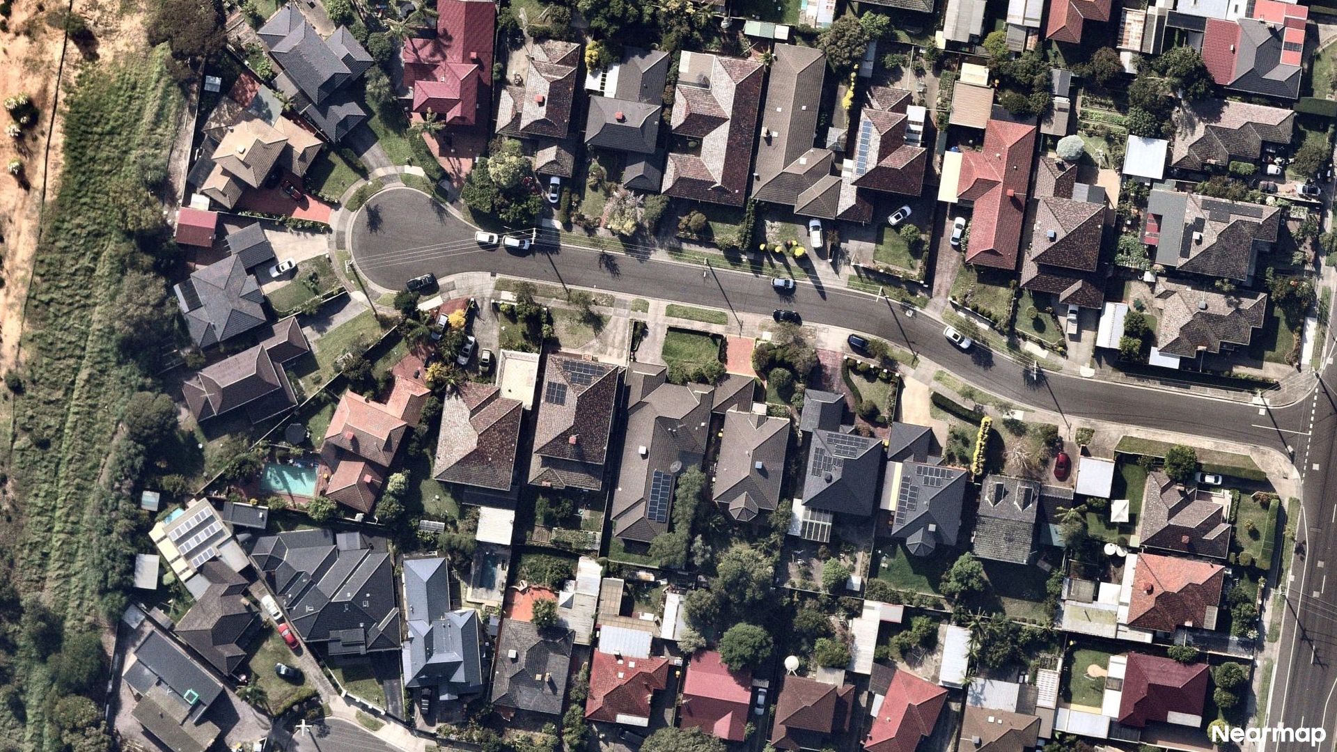 Vertical aerial view
