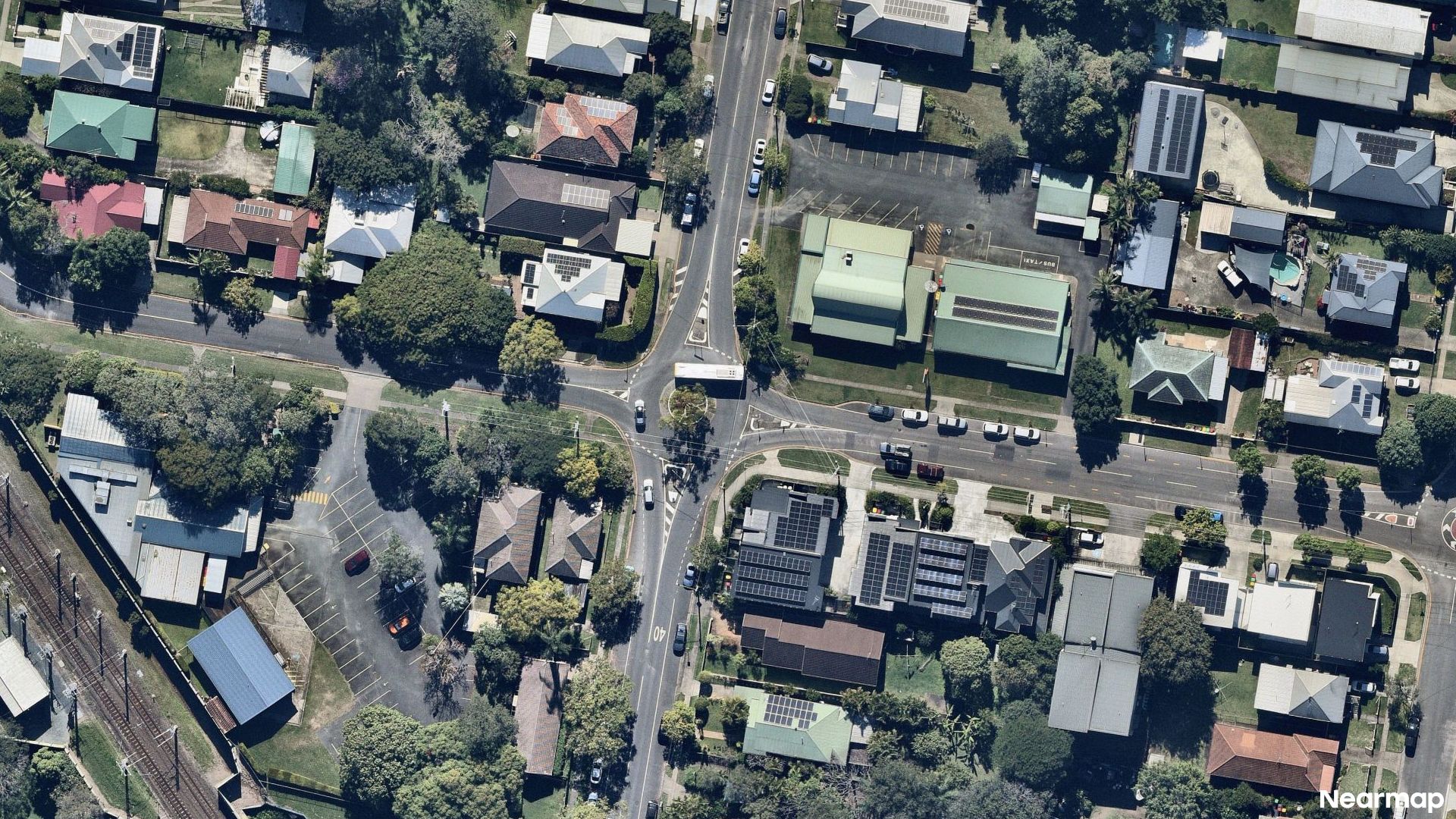 Vertical aerial view