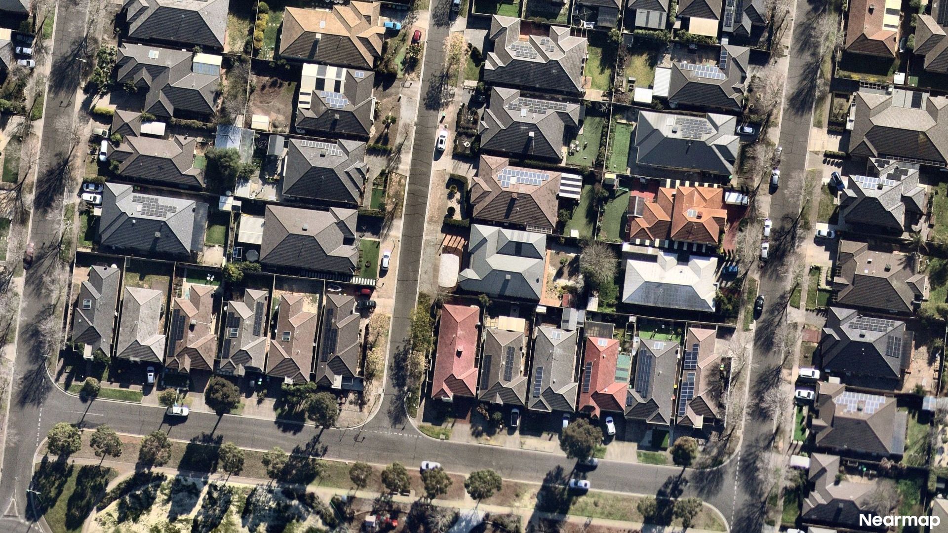 Vertical aerial view