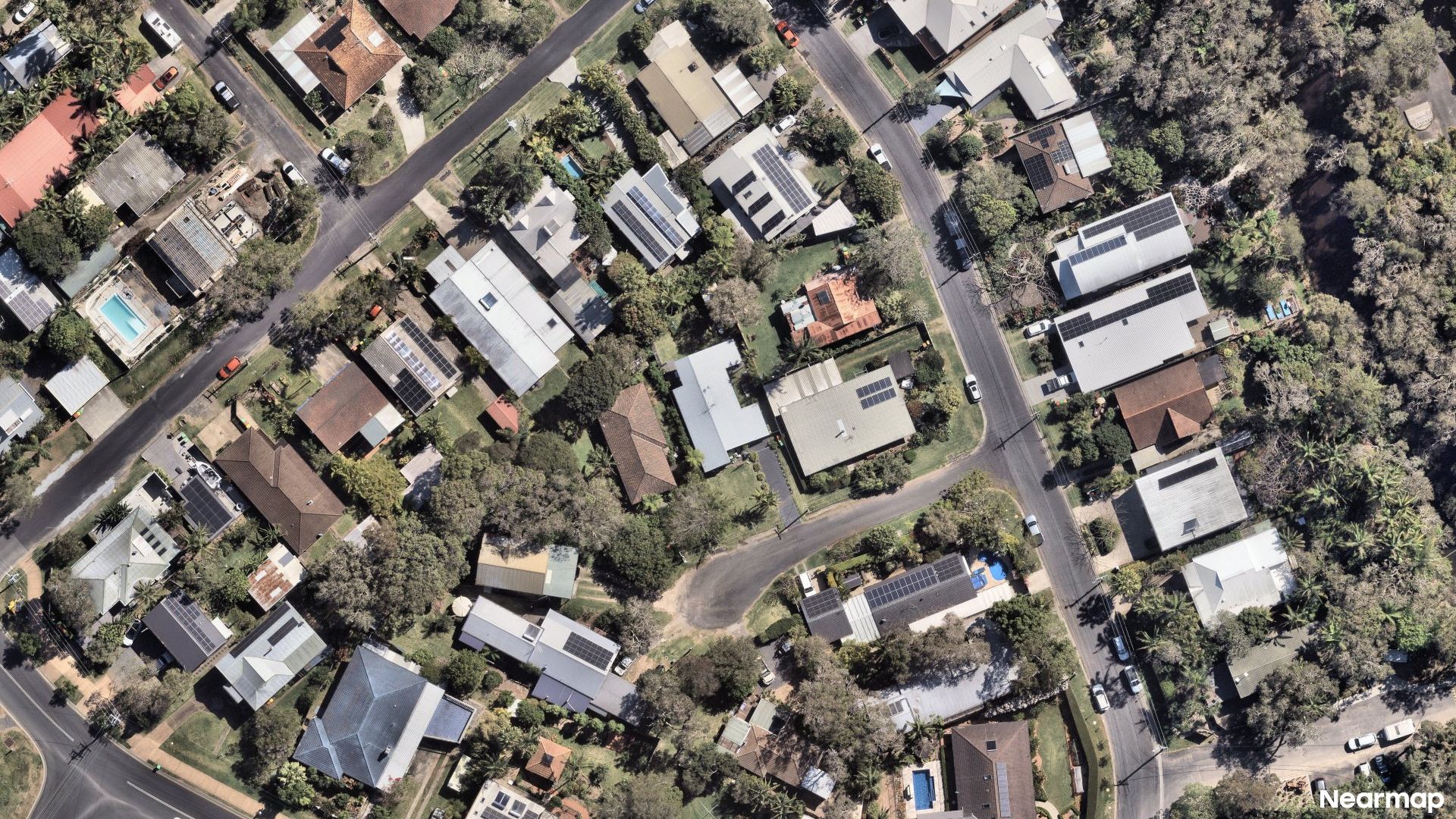 Vertical aerial view