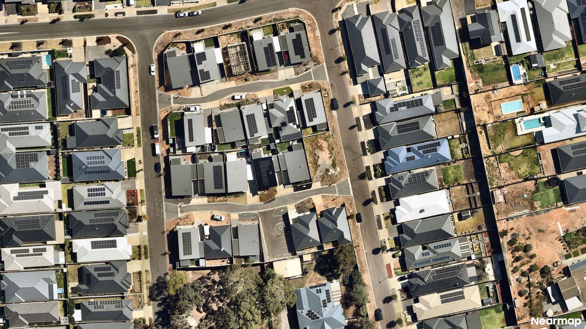 Vertical aerial view